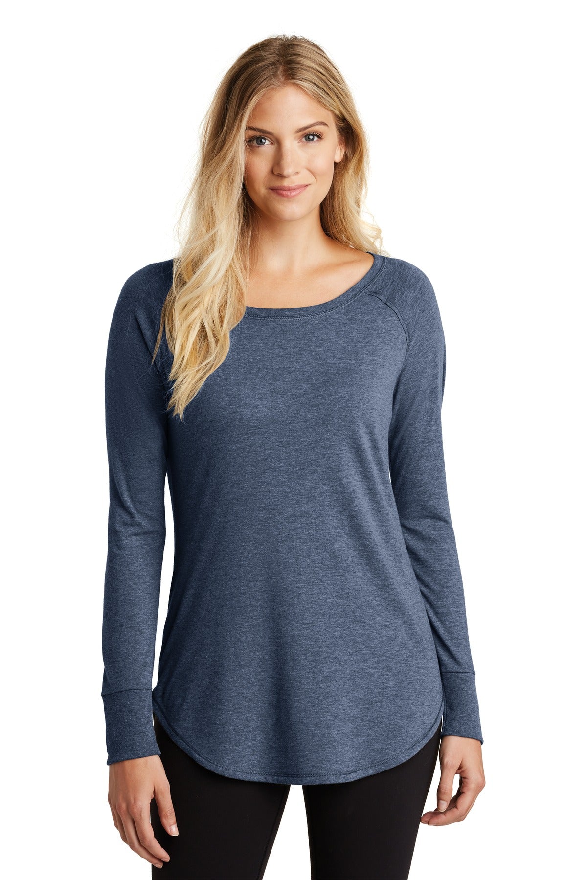 District ? Women's Perfect Tri ? Long Sleeve Tunic Tee. DT132L