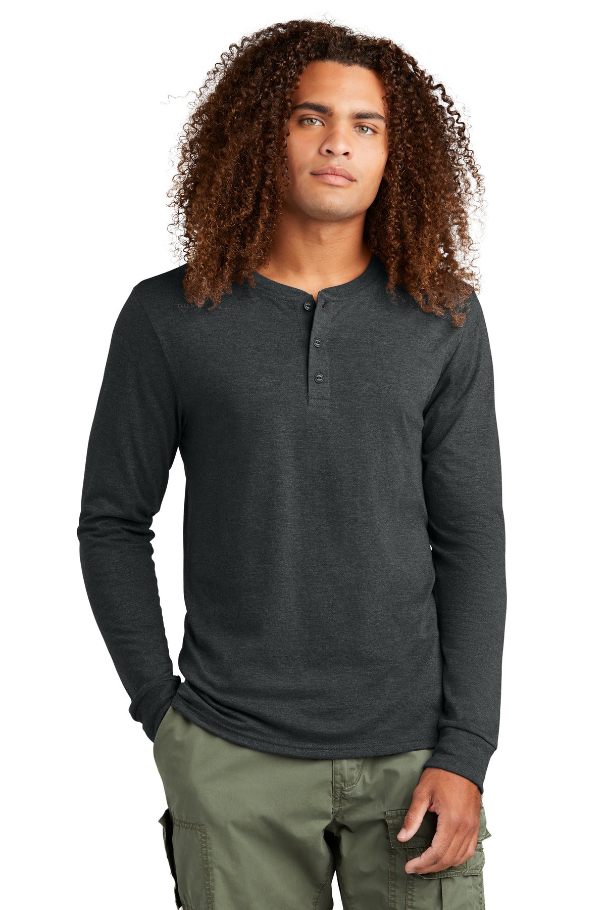 District? Perfect Tri? Long Sleeve Henley DT145