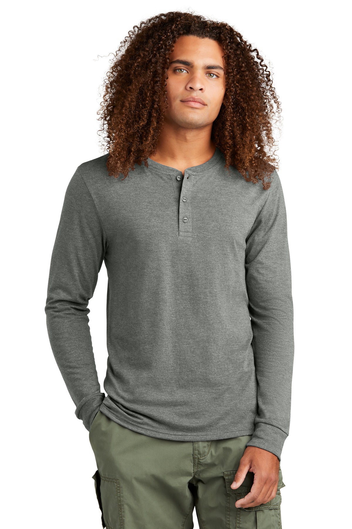 District? Perfect Tri? Long Sleeve Henley DT145