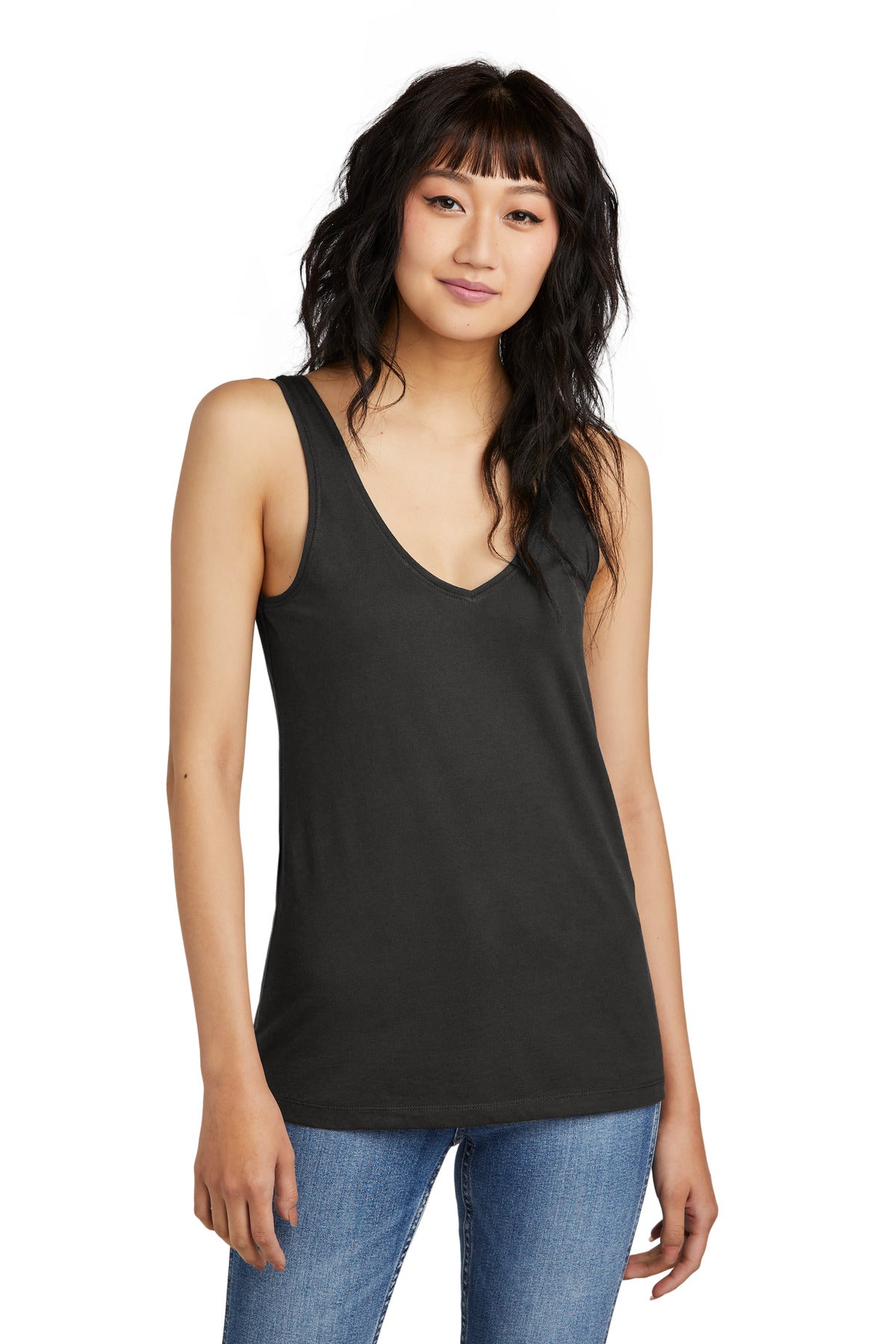 District? Women's Perfect Blend? CVC V-Neck Tank DT154