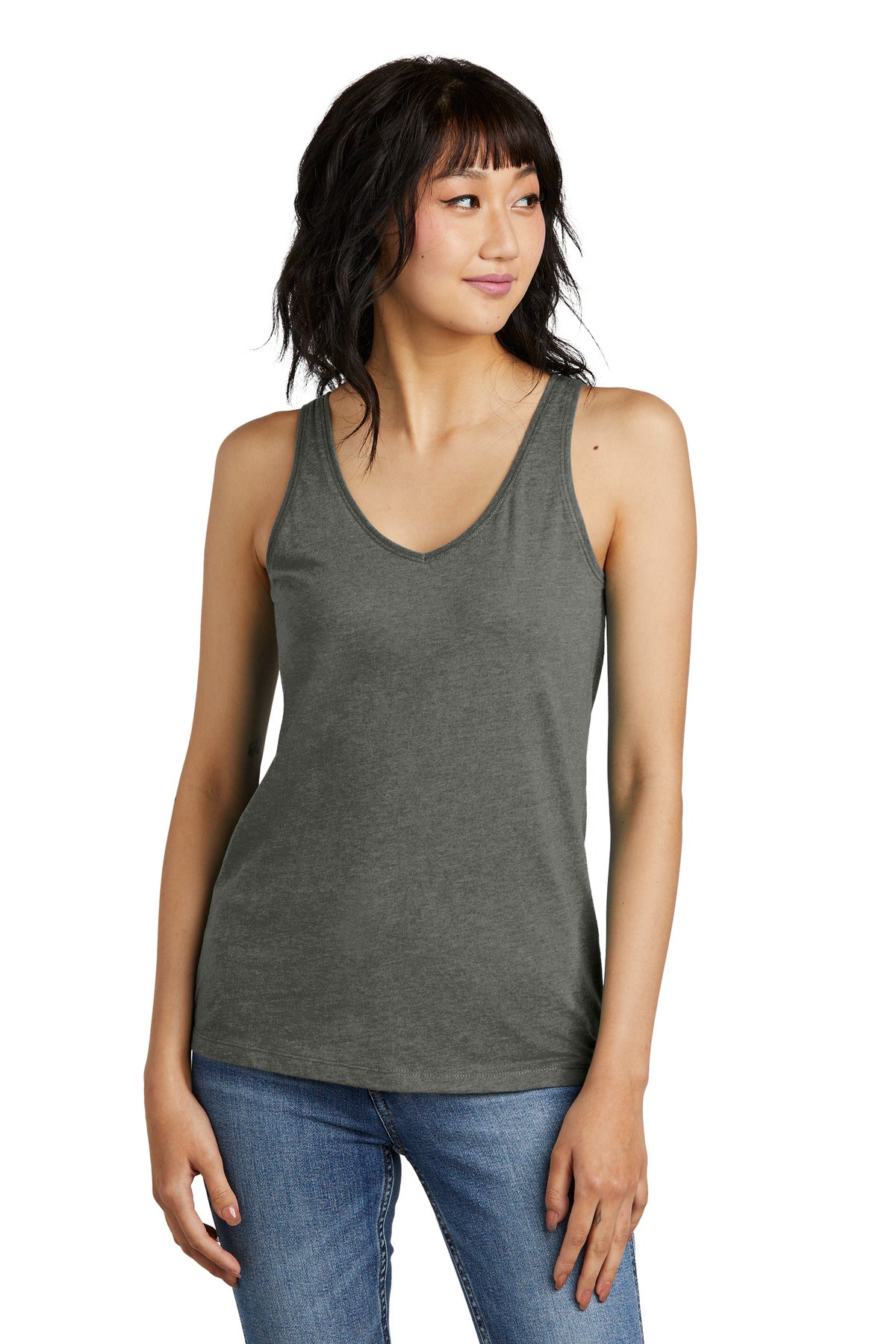 District? Women's Perfect Blend? CVC V-Neck Tank DT154