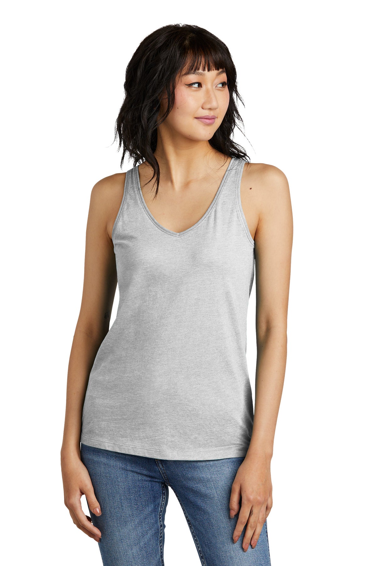 District? Women's Perfect Blend? CVC V-Neck Tank DT154