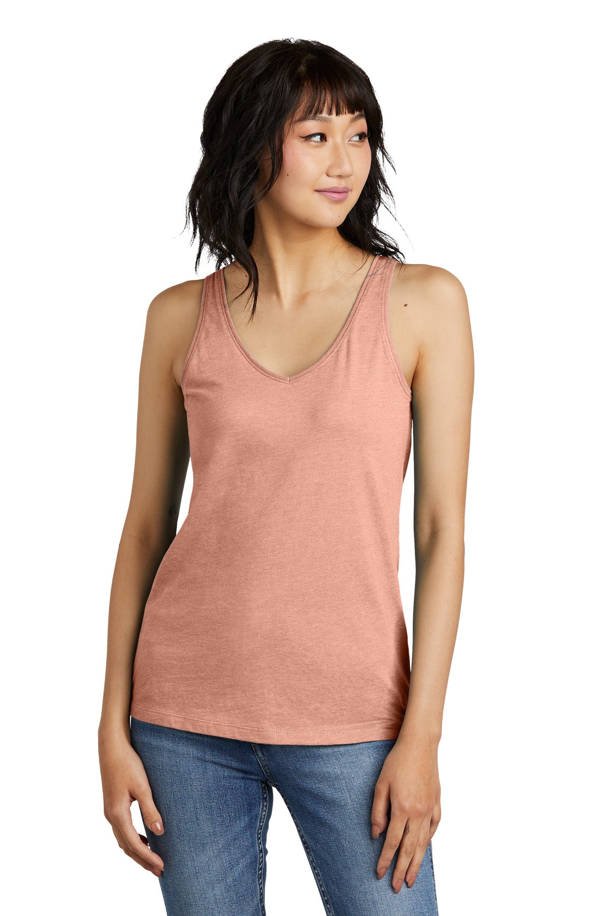 District? Women's Perfect Blend? CVC V-Neck Tank DT154