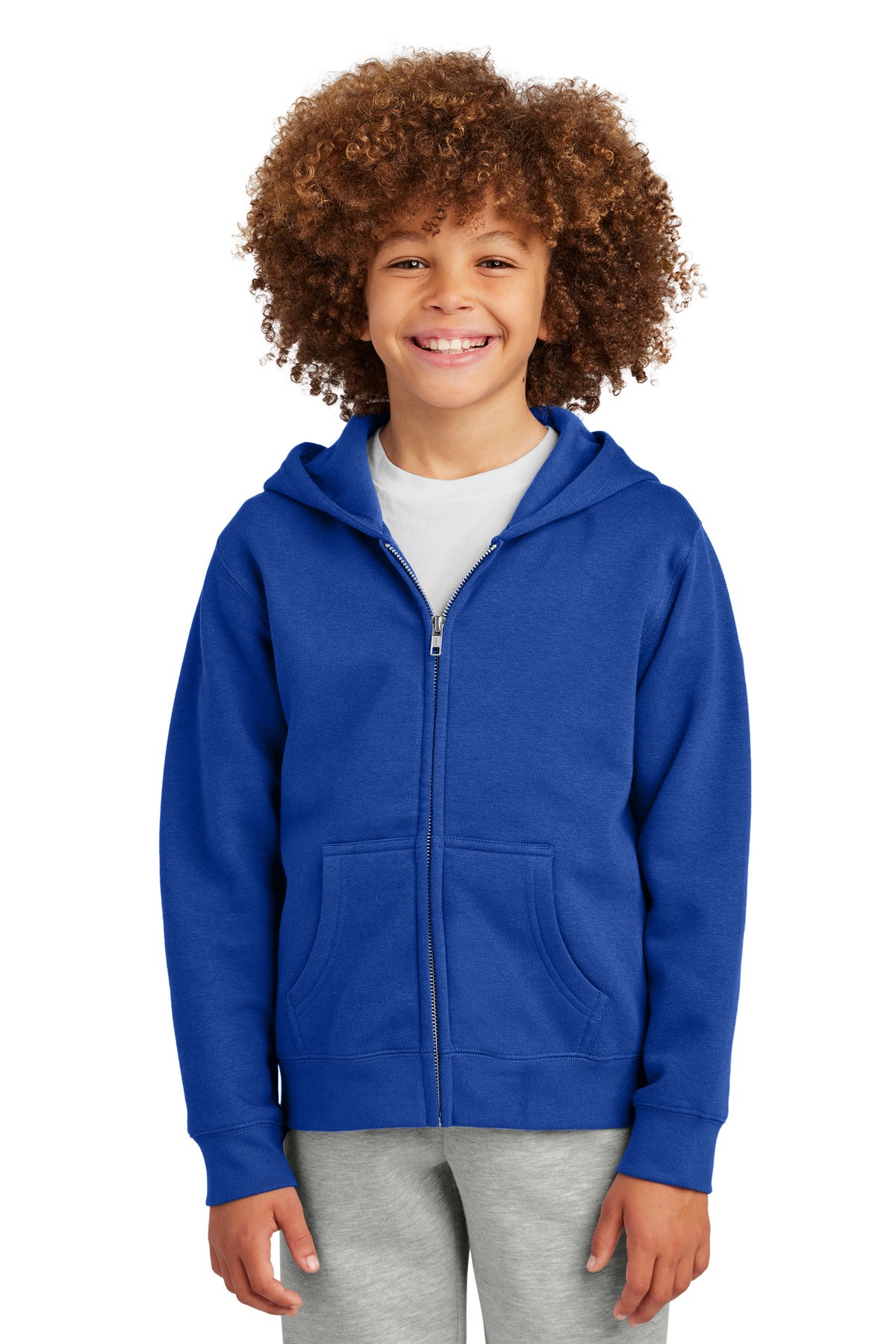 District? Youth V.I.T.? Fleece Full-Zip Hoodie DT6102Y