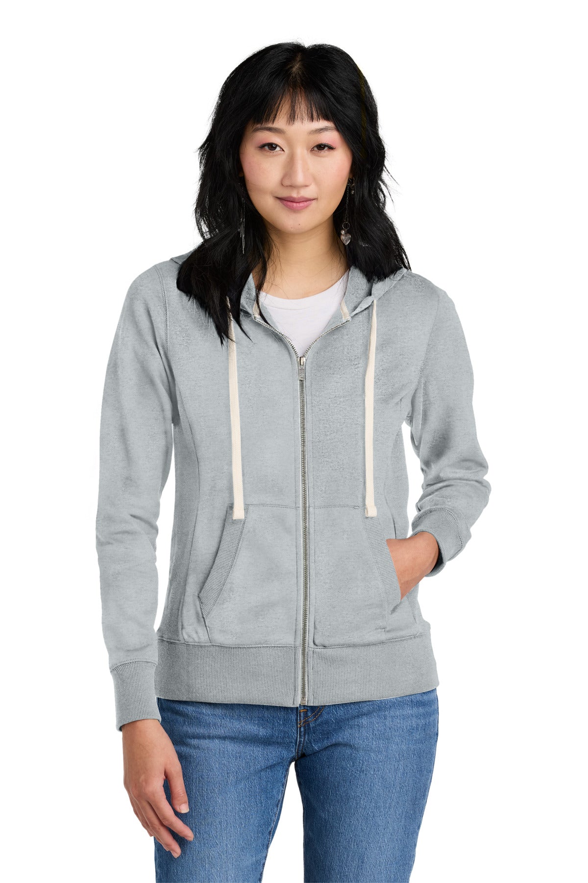 District? Women's Re-Fleece?Full-Zip Hoodie DT8103