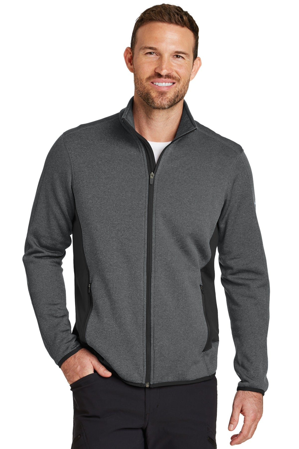 Eddie Bauer? Full-Zip Heather Stretch Fleece Jacket. EB238