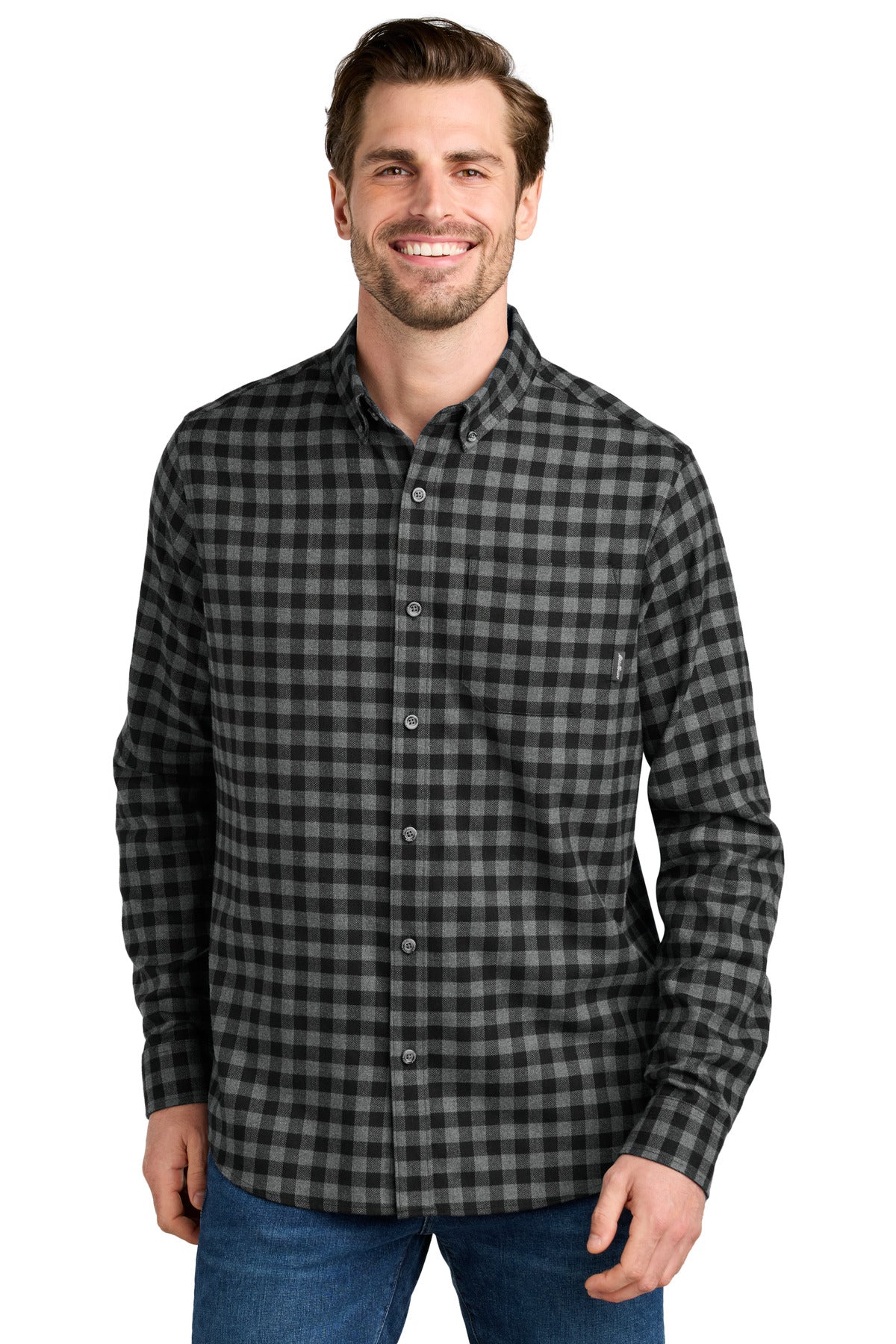 Eddie Bauer? Long Sleeve Favorite Flannel Plaid Shirt EB610