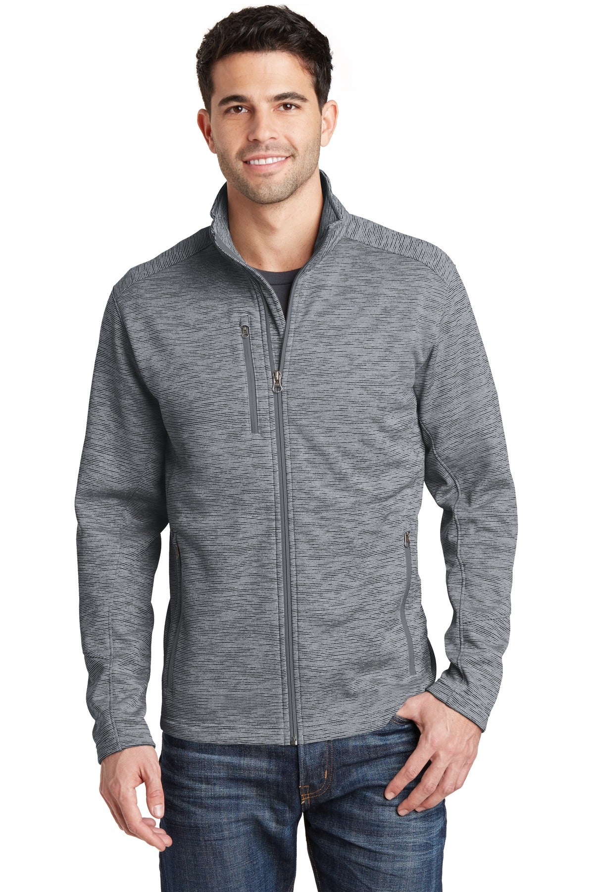 Port Authority? Digi Stripe Fleece Jacket. F231