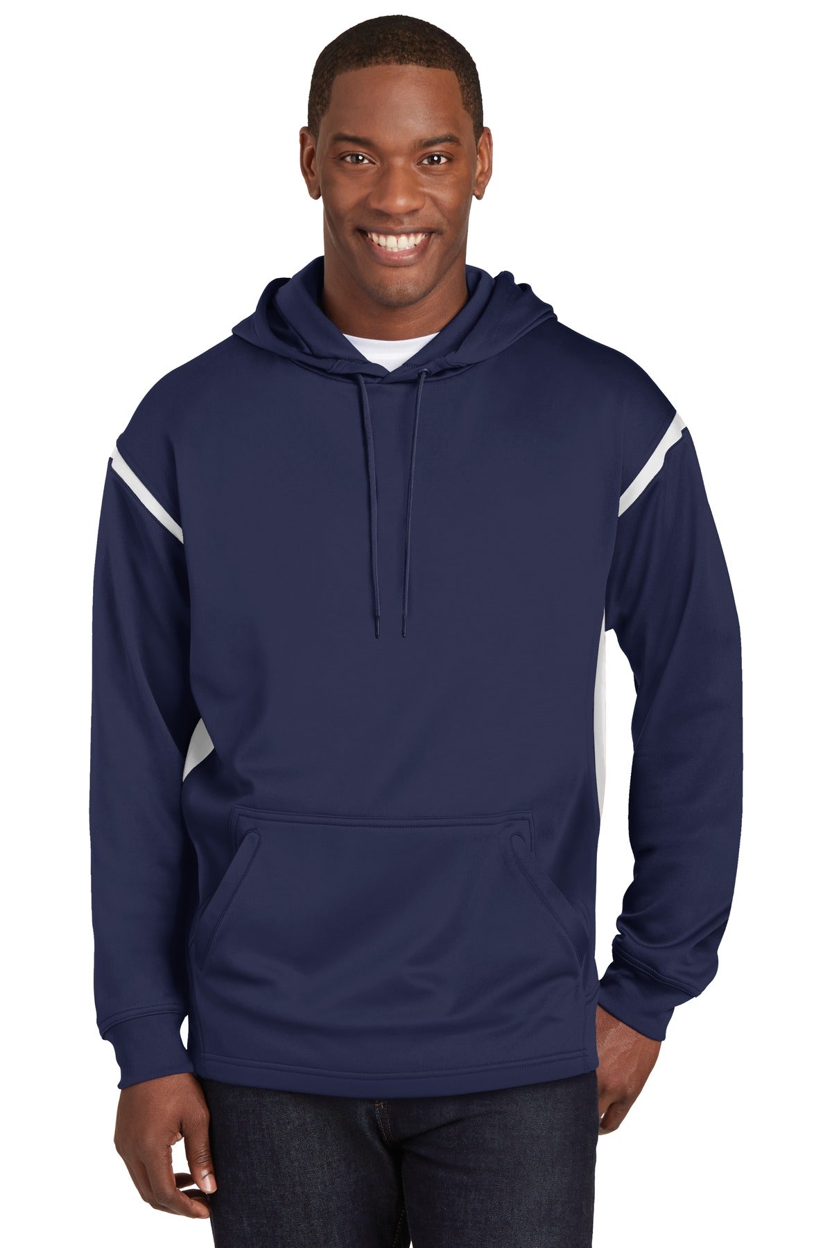 Sport-Tek? Tech Fleece Colorblock Hooded Sweatshirt. F246