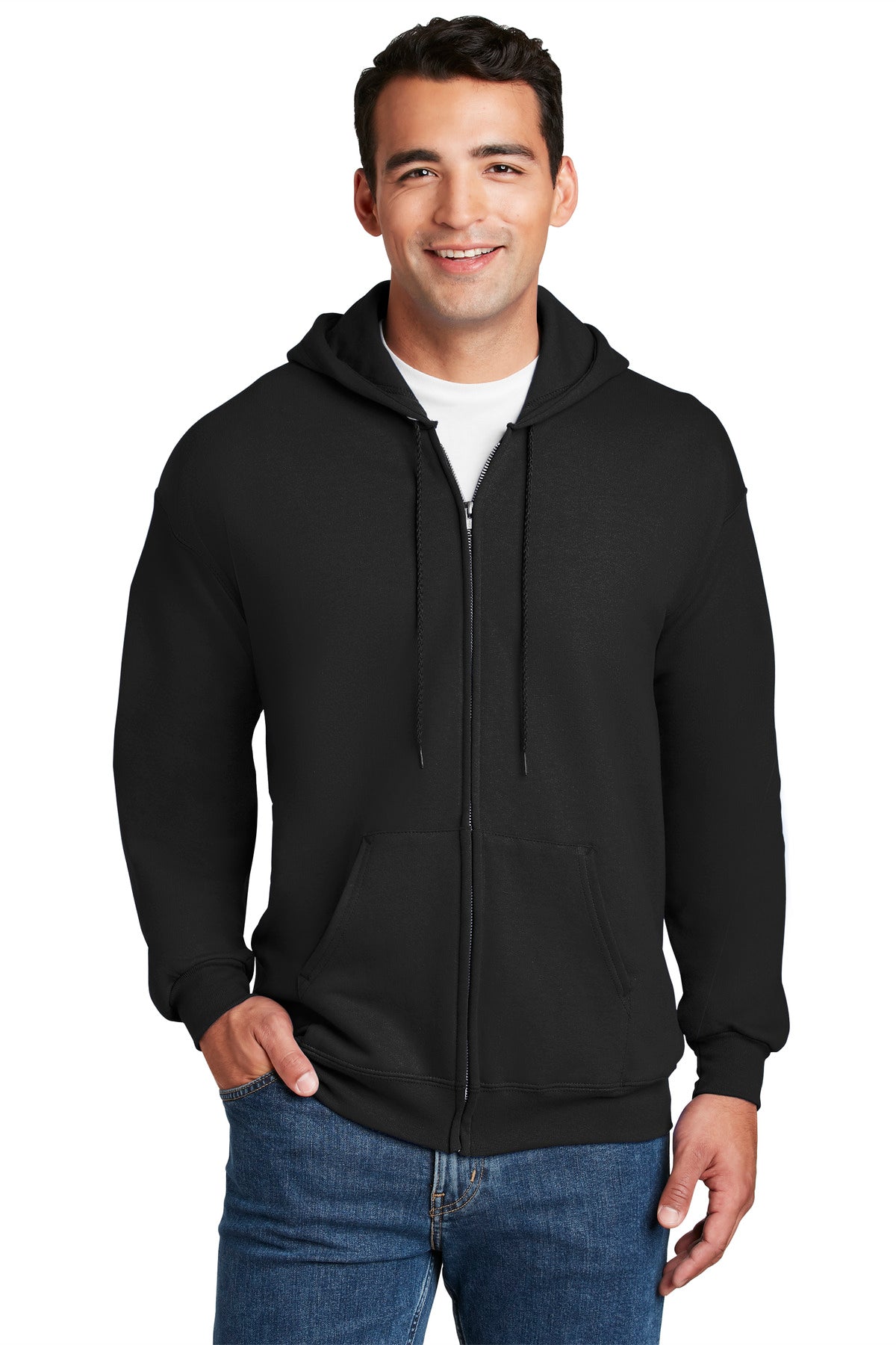 Hanes? Ultimate Cotton? - Full-Zip Hooded Sweatshirt.  F283