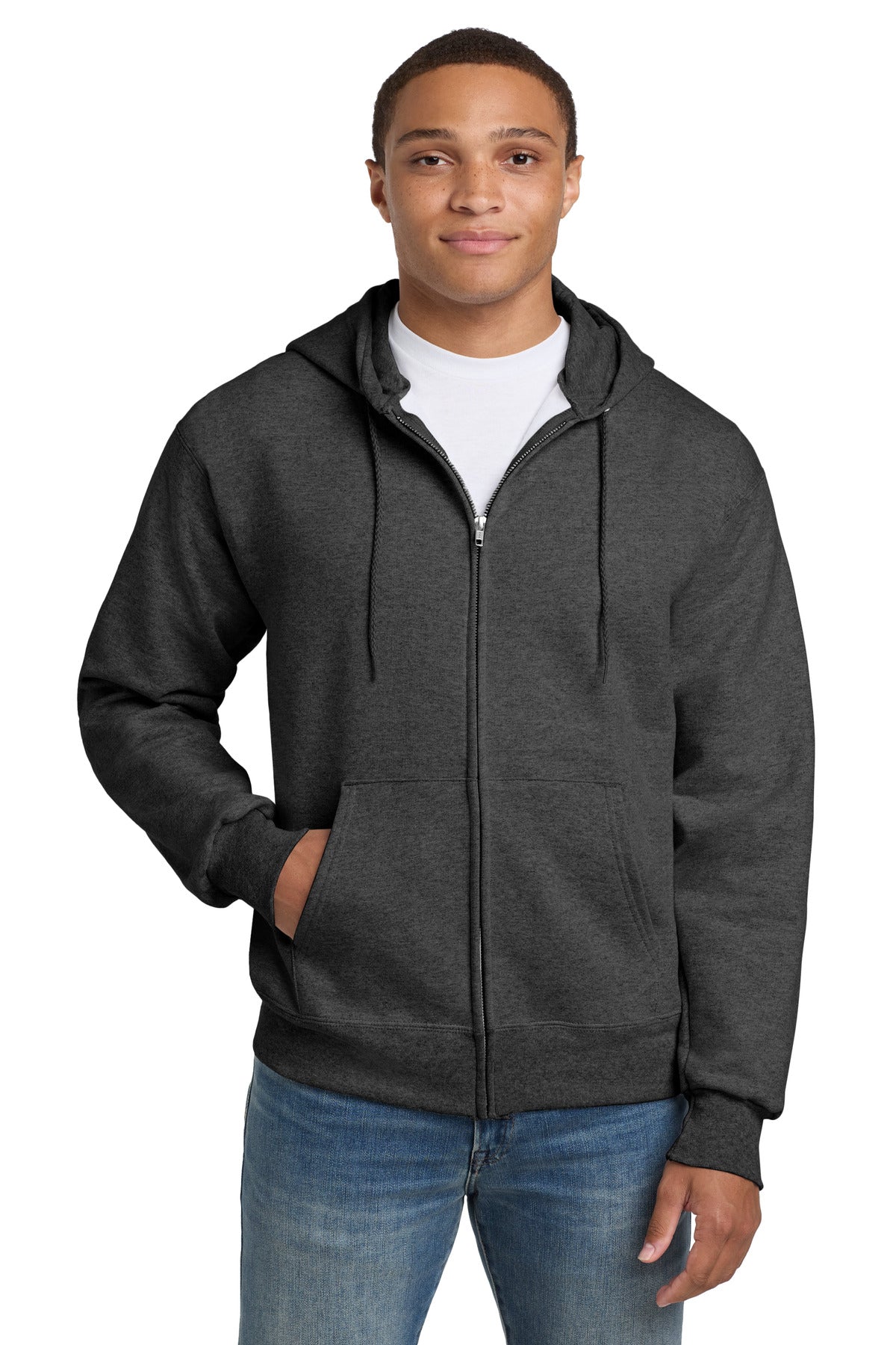 Hanes? Ultimate Cotton? - Full-Zip Hooded Sweatshirt.  F283