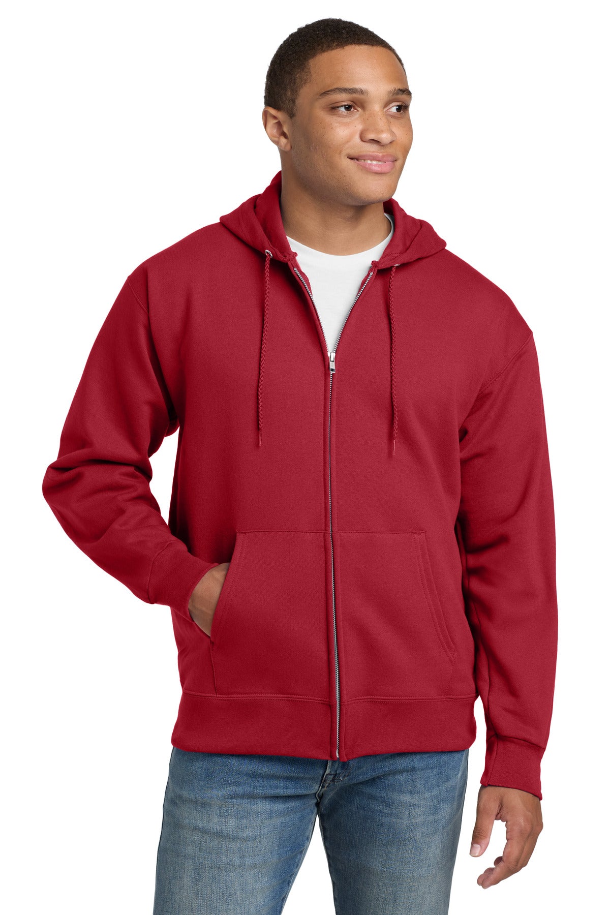 Hanes? Ultimate Cotton? - Full-Zip Hooded Sweatshirt.  F283