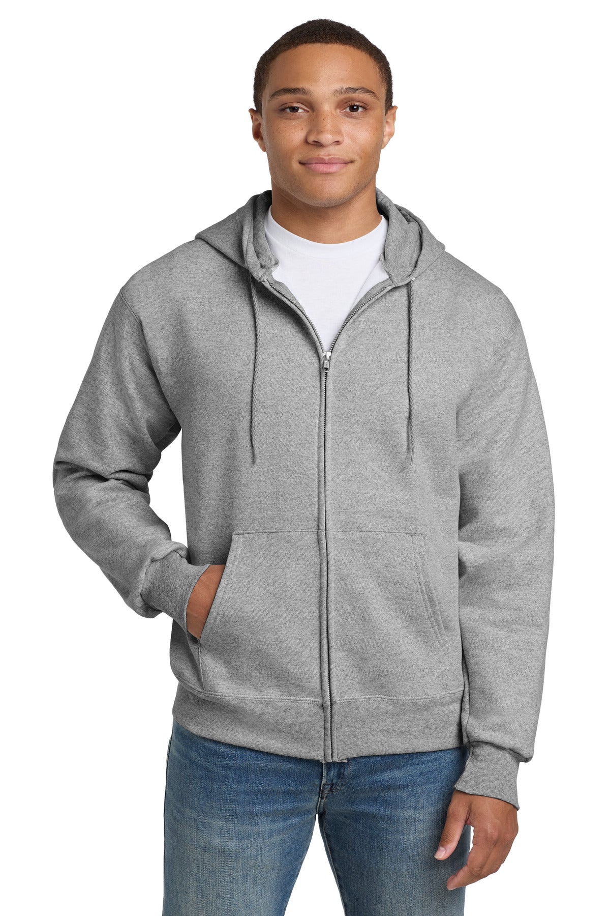 Hanes? Ultimate Cotton? - Full-Zip Hooded Sweatshirt.  F283