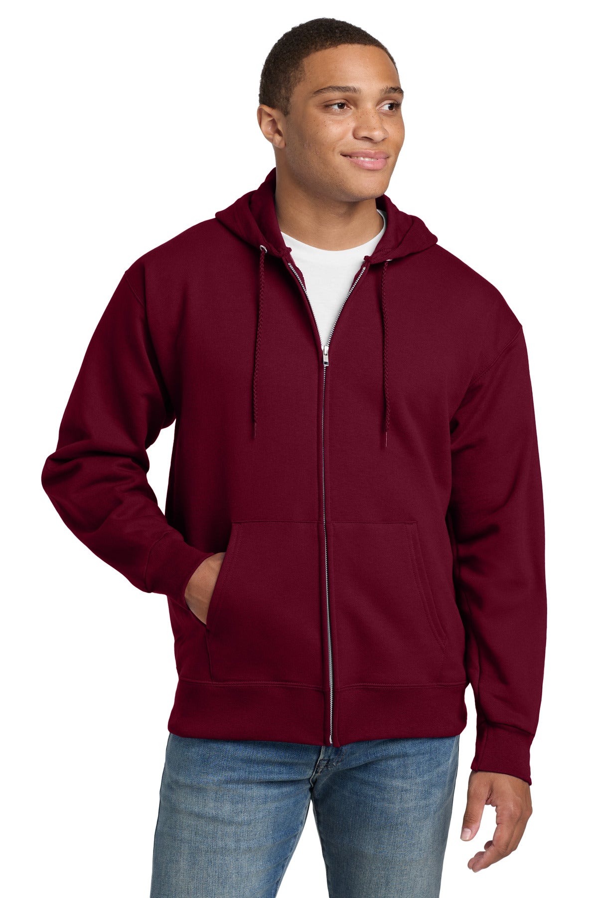 Hanes? Ultimate Cotton? - Full-Zip Hooded Sweatshirt.  F283