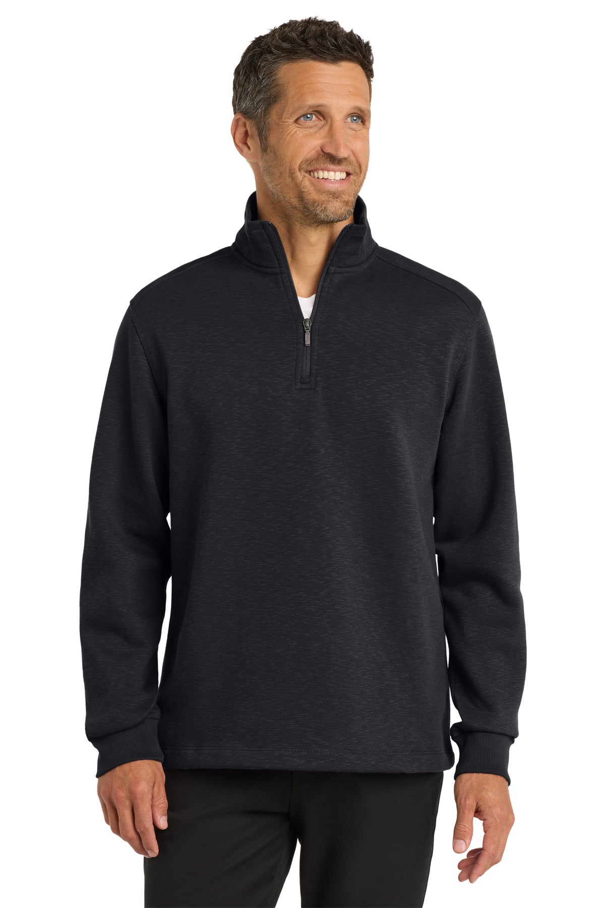 Port Authority? Slub Fleece 1/4-Zip Pullover. F295