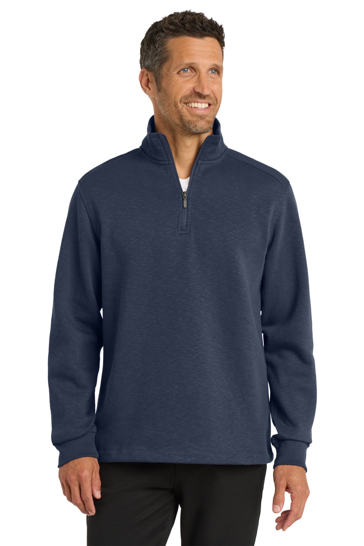 Port Authority? Slub Fleece 1/4-Zip Pullover. F295