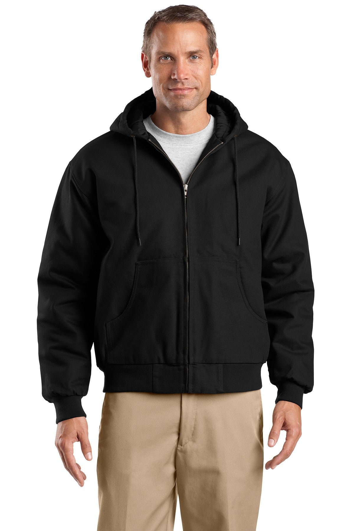 CornerStone? Tall Duck Cloth Hooded Work Jacket. TLJ763H