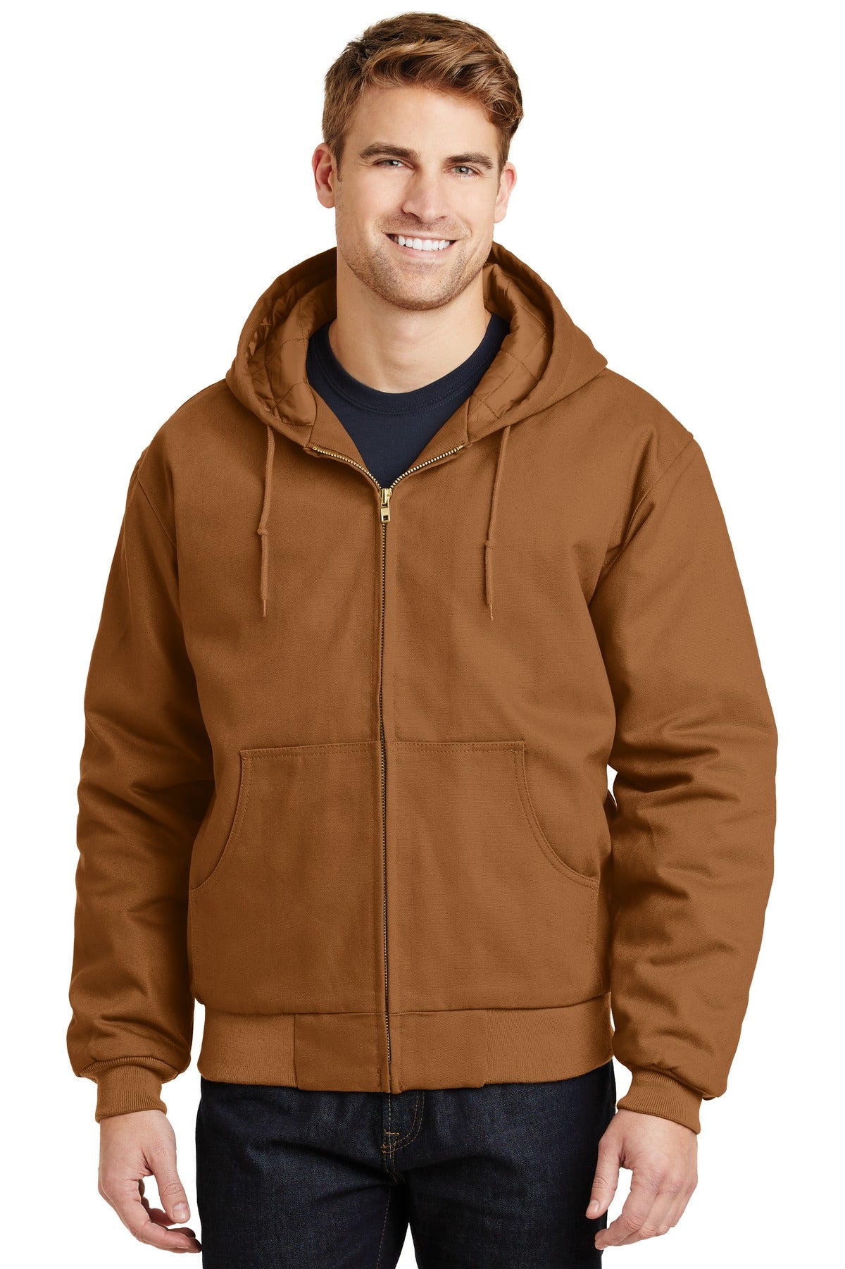 CornerStone? - Duck Cloth Hooded Work Jacket.  J763H