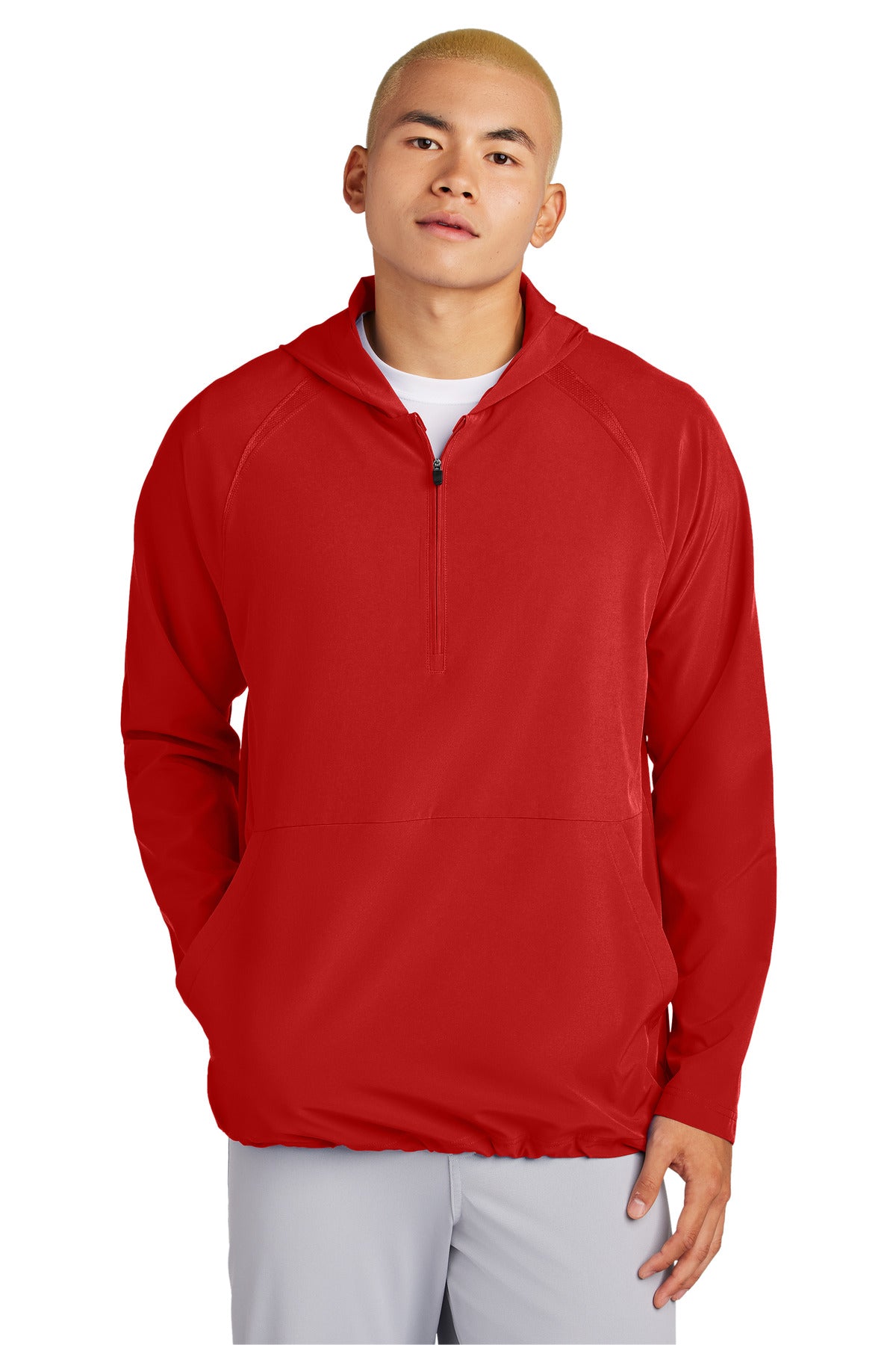 Sport-Tek? Repeat 1/2-Zip Long Sleeve Hooded Jacket JST488