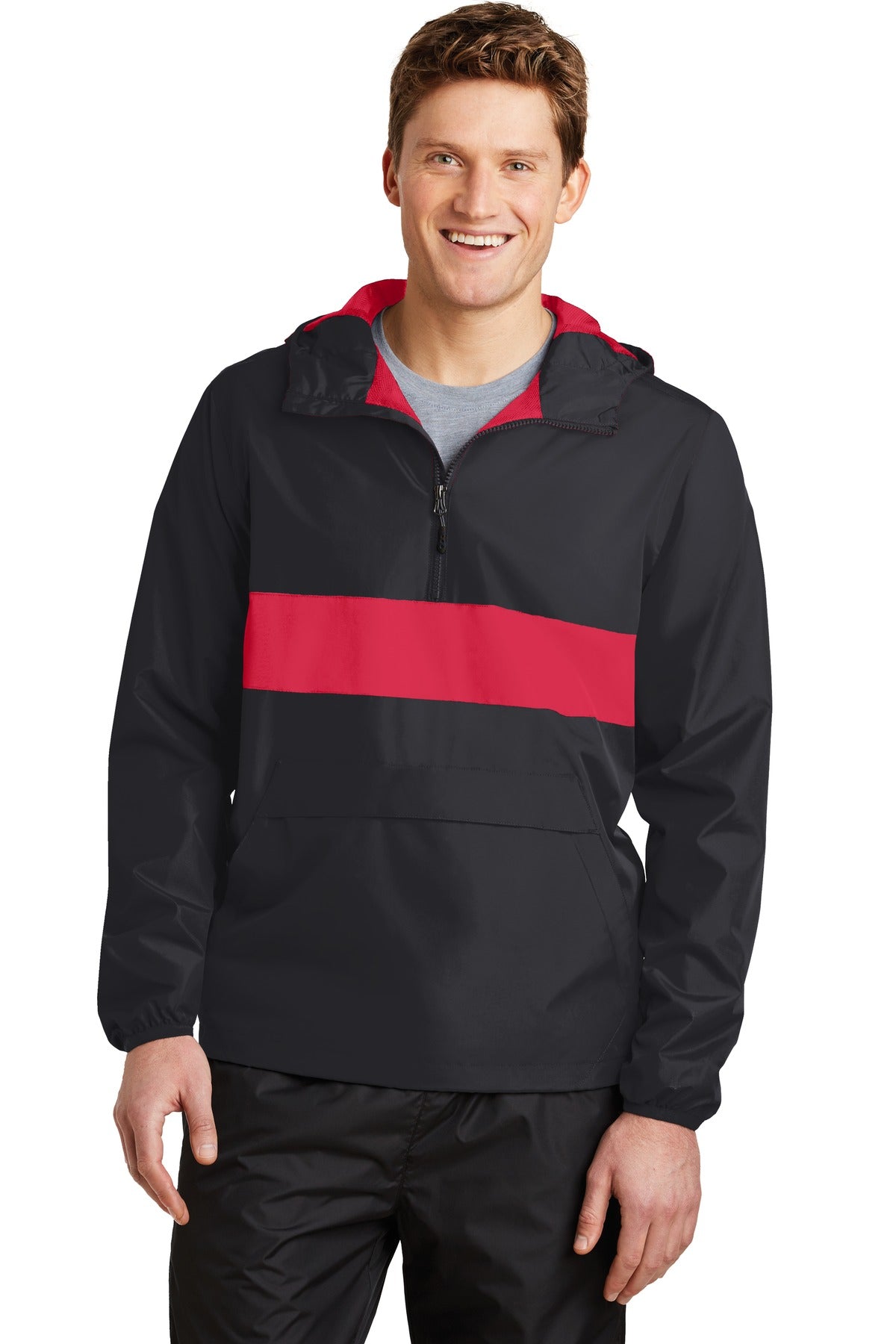 Sport-Tek? Zipped Pocket Anorak. JST65