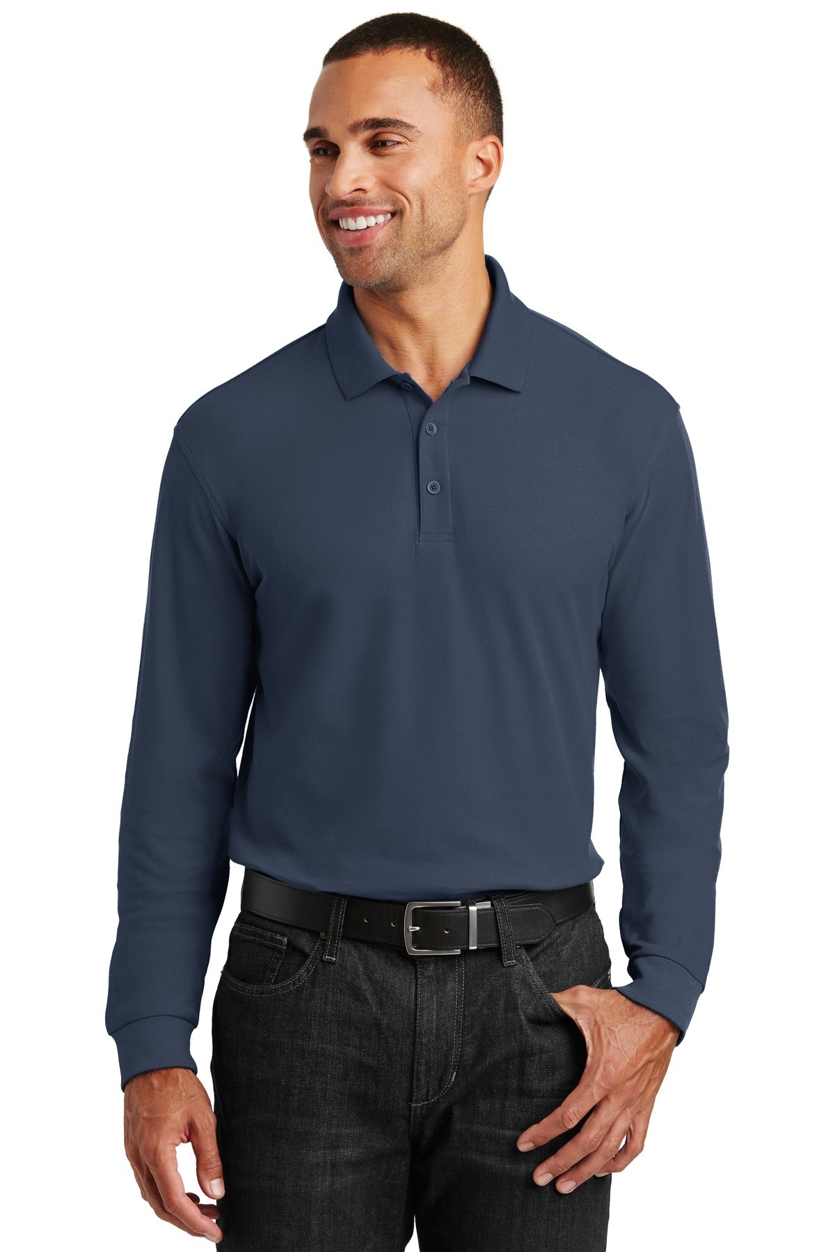 Port Authority? Long Sleeve Core Classic Pique Polo. K100LS