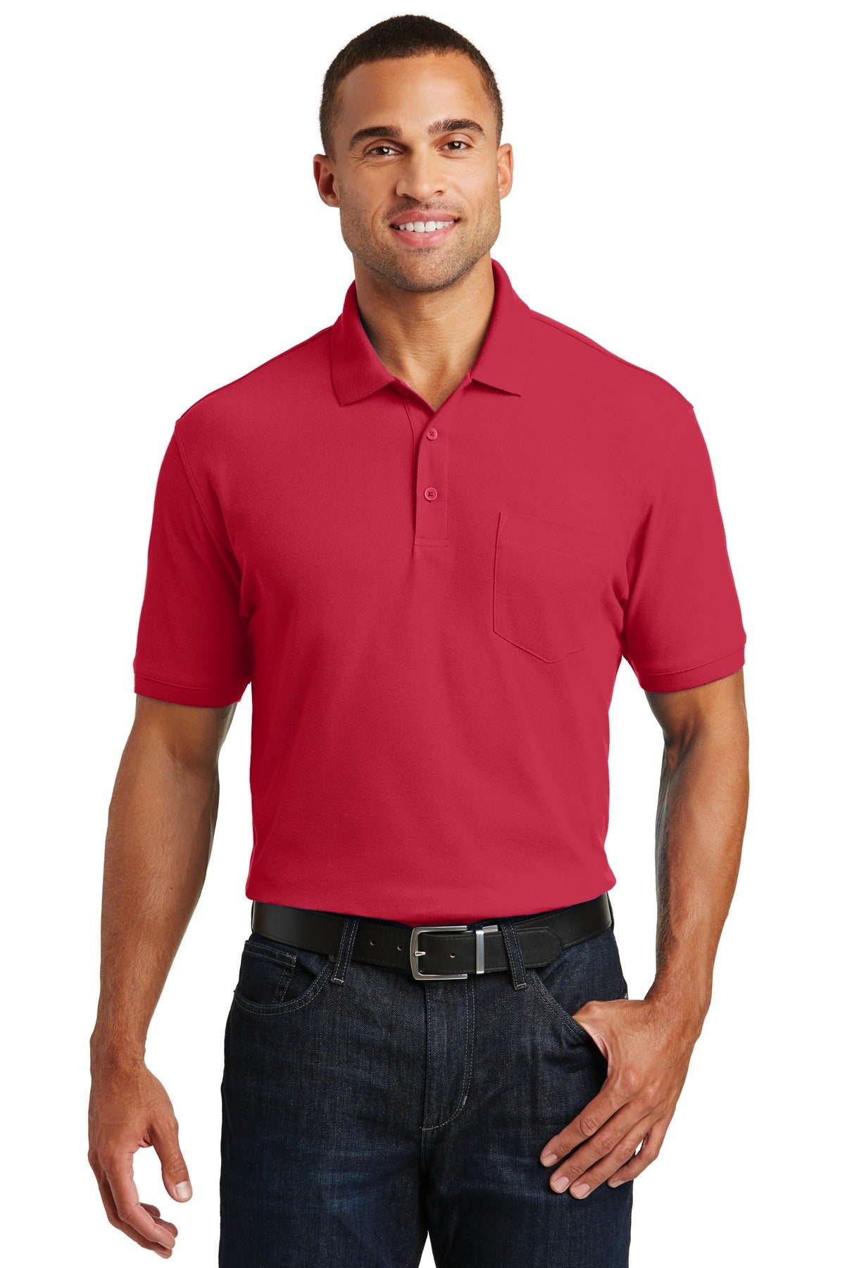 Port Authority? Core Classic Pique Pocket Polo. K100P