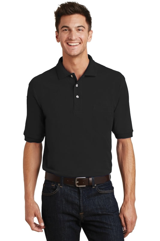 Port Authority? Heavyweight Cotton Pique Polo with Pocket.  K420P