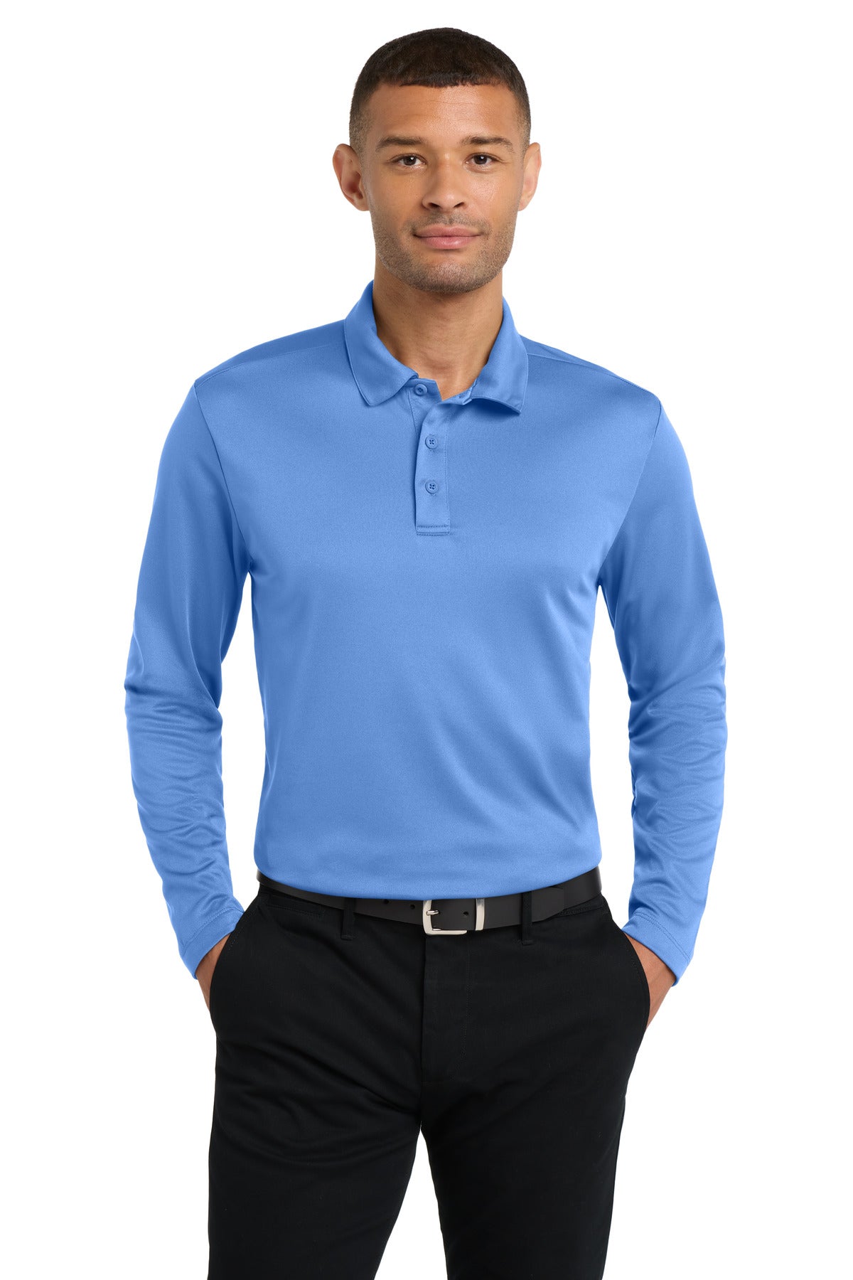 Port Authority? Silk Touch? Performance Long Sleeve Polo. K540LS