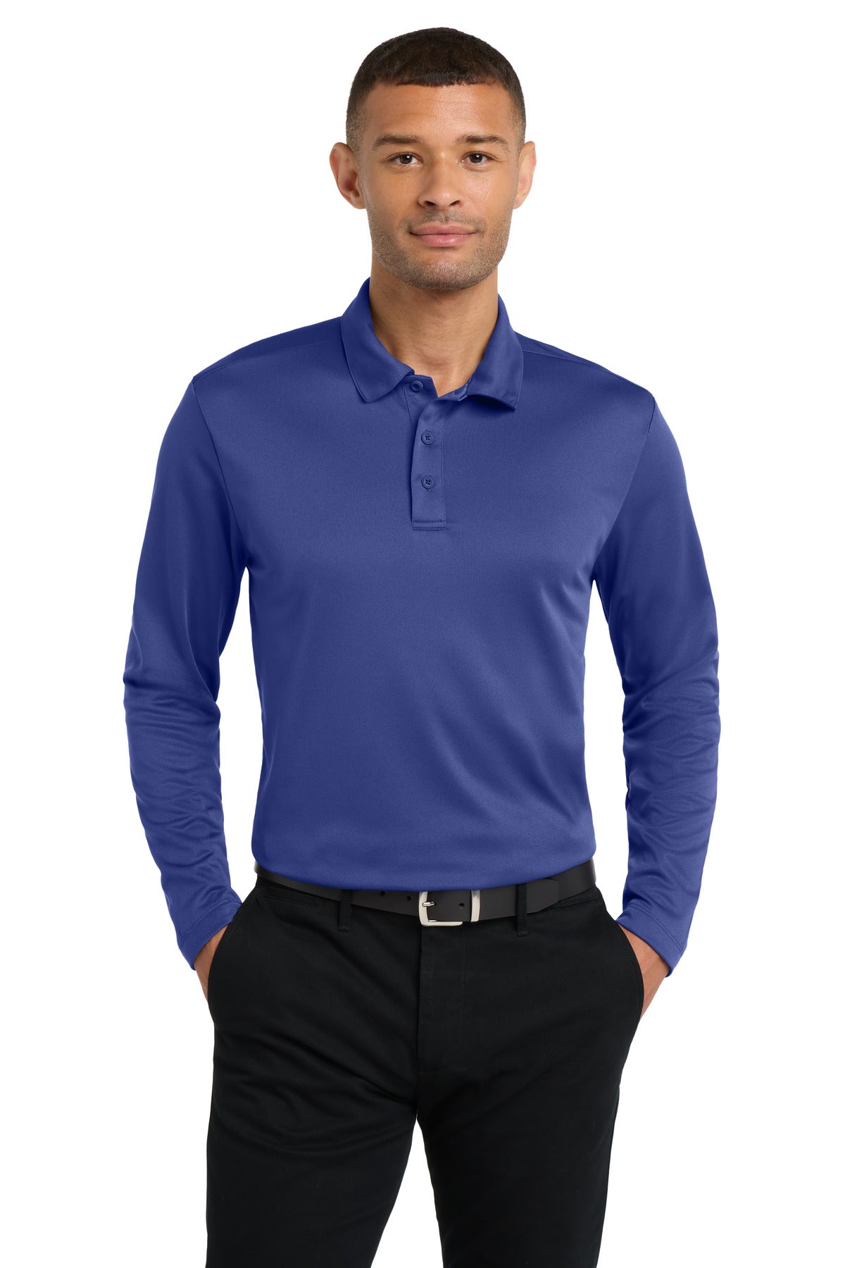 Port Authority? Silk Touch? Performance Long Sleeve Polo. K540LS