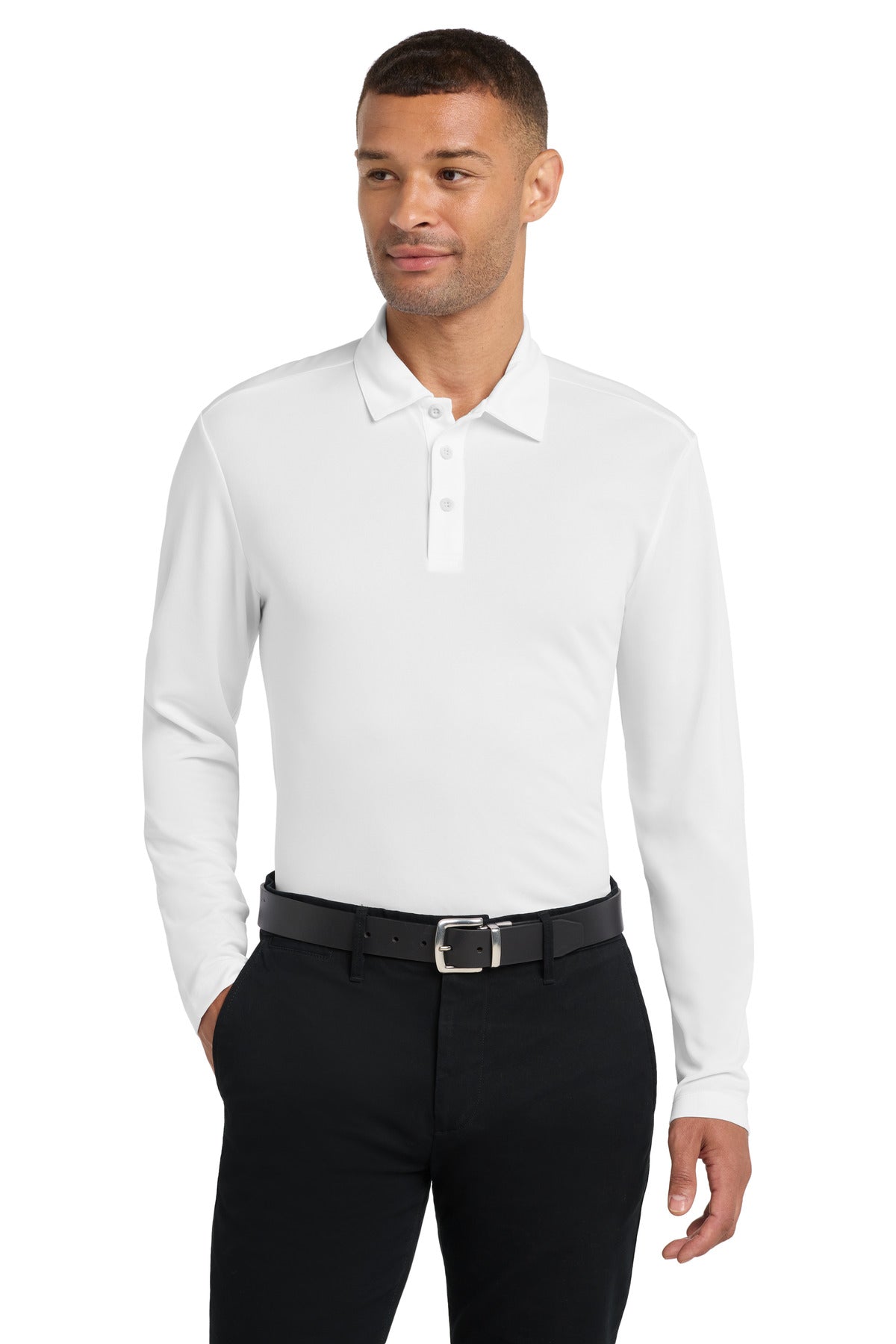 Port Authority? Silk Touch? Performance Long Sleeve Polo. K540LS