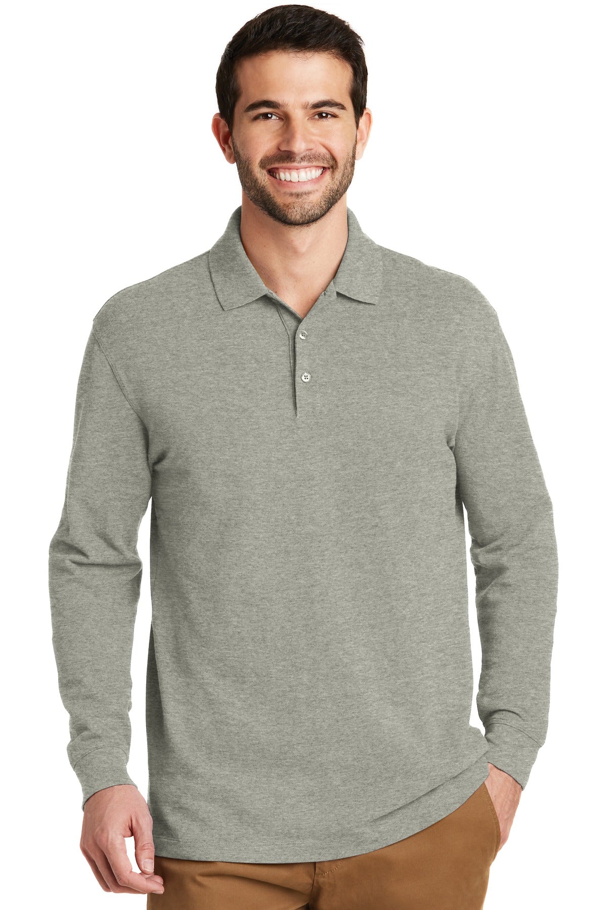 Port Authority? EZCotton? Long Sleeve Polo. K8000LS