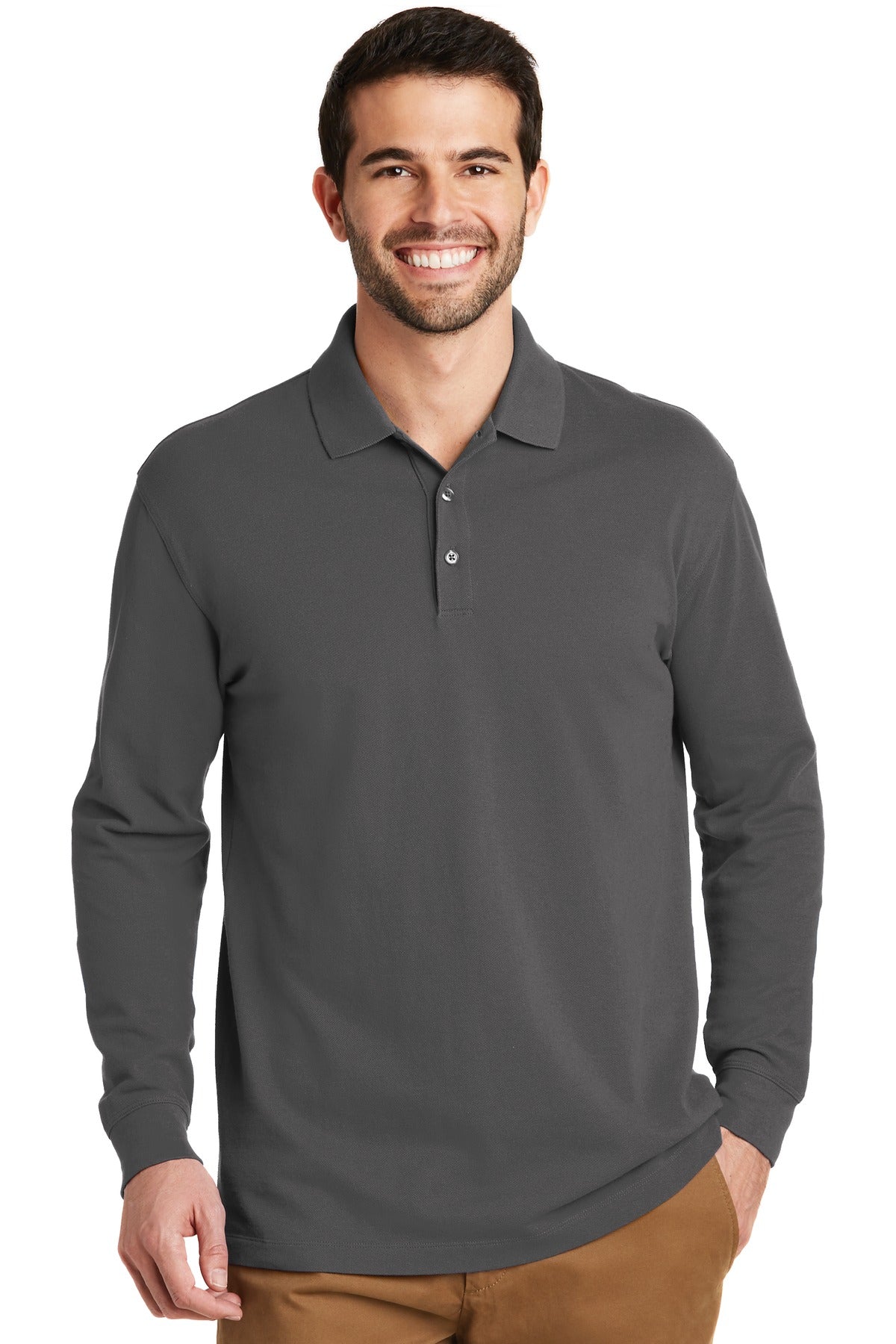 Port Authority? EZCotton? Long Sleeve Polo. K8000LS