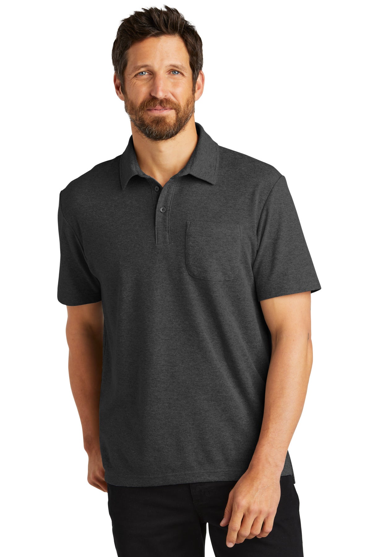 Port Authority? C-FREE? Cotton Blend Pique Pocket Polo K868