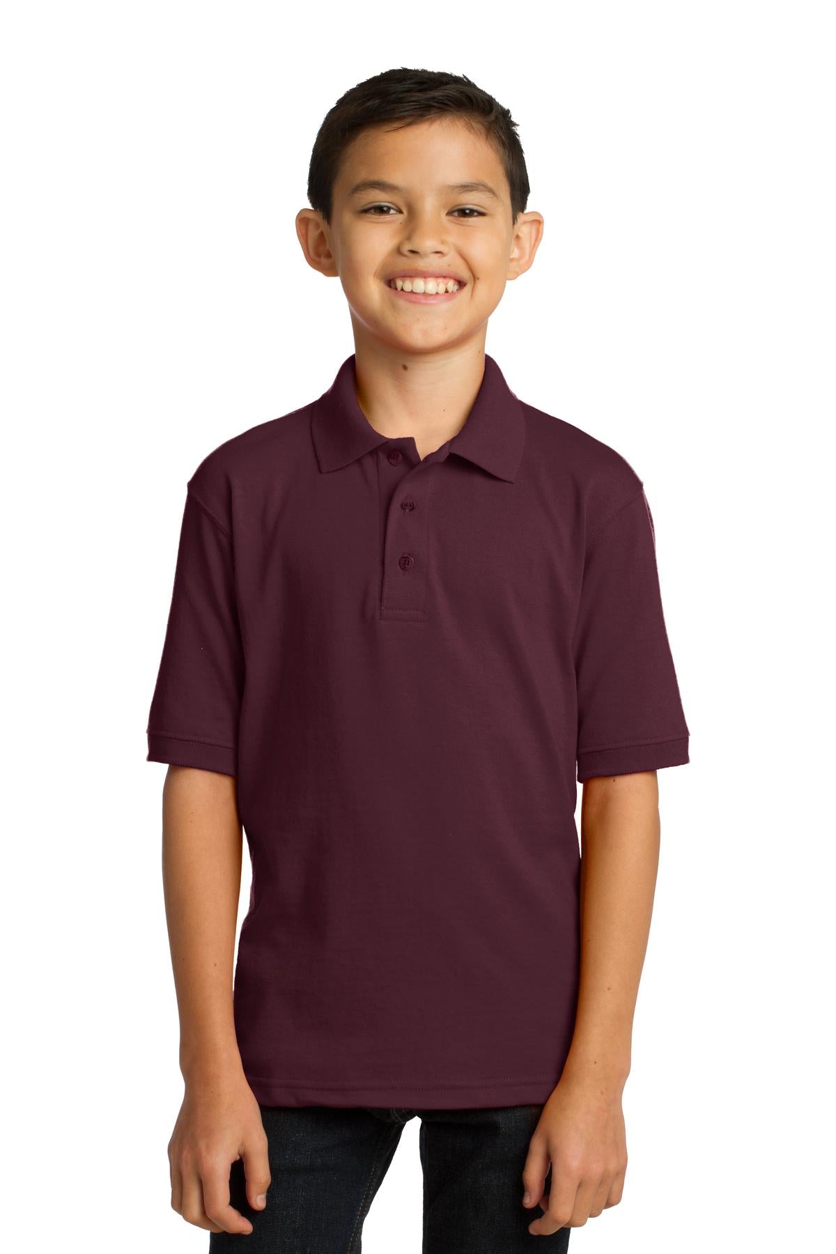 Port & Company? Youth Core Blend Jersey Knit Polo. KP55Y