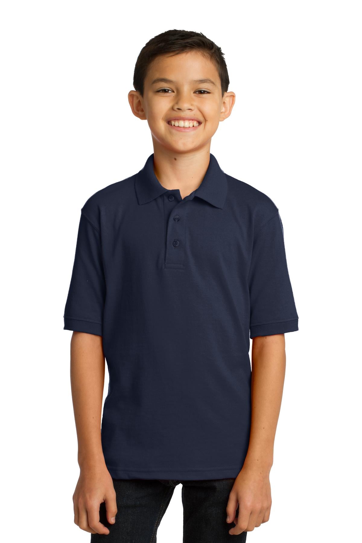 Port & Company? Youth Core Blend Jersey Knit Polo. KP55Y