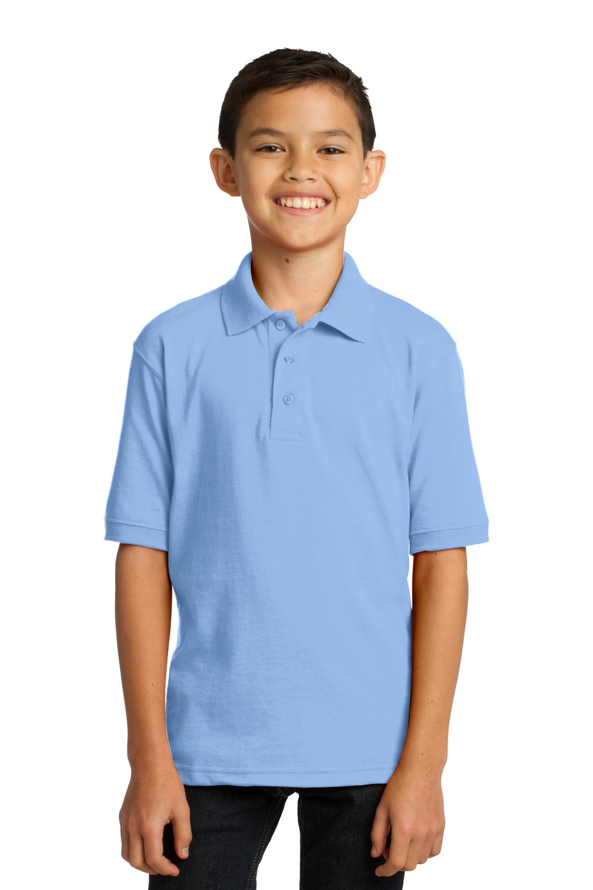 Port & Company? Youth Core Blend Jersey Knit Polo. KP55Y