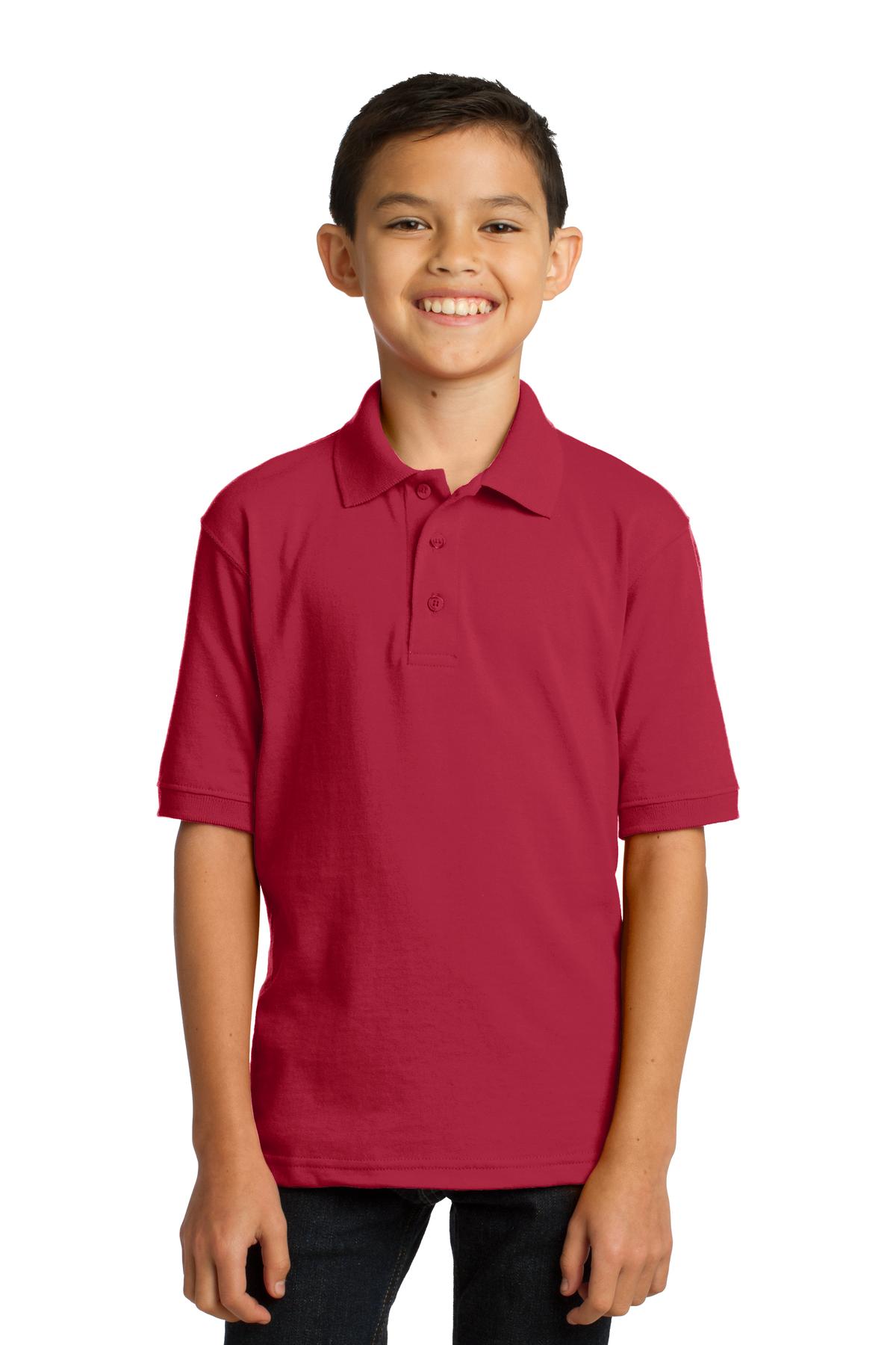 Port & Company? Youth Core Blend Jersey Knit Polo. KP55Y