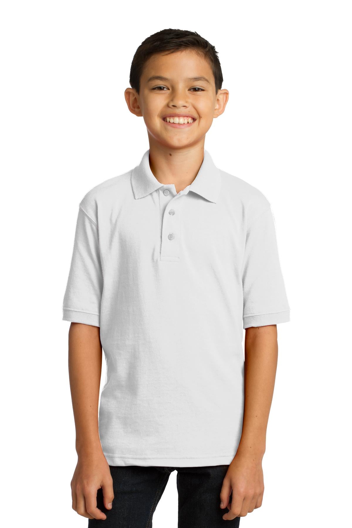 Port & Company? Youth Core Blend Jersey Knit Polo. KP55Y