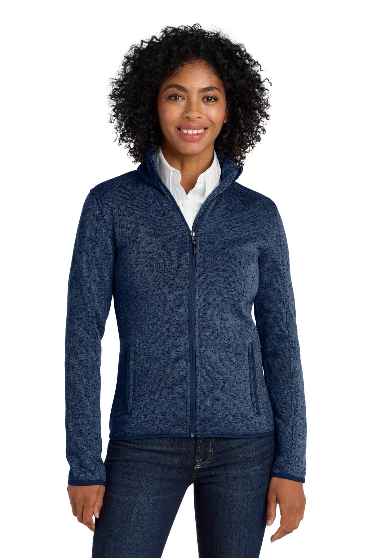 Port Authority? Women's Sweater Fleece Jacket. L232