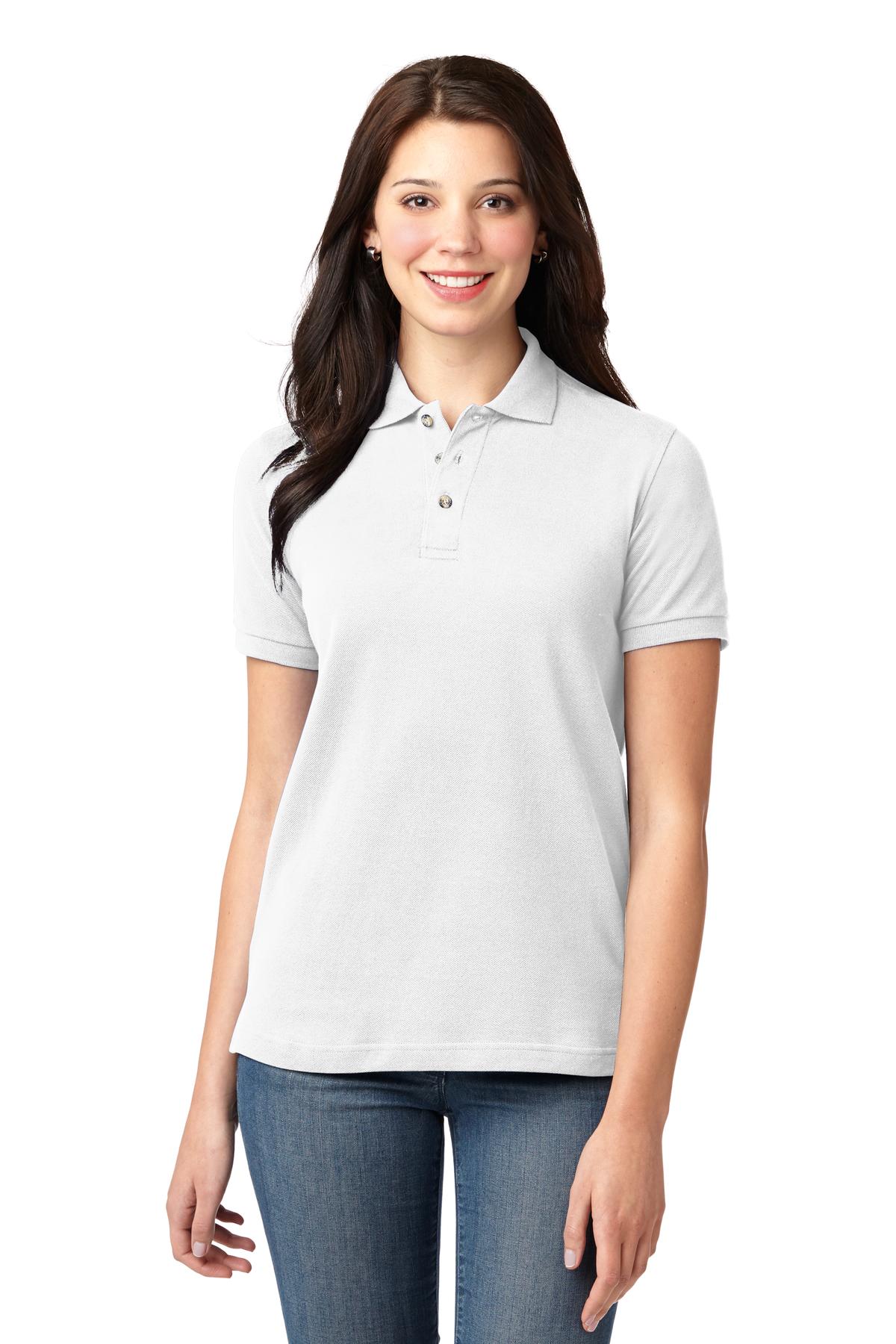 Port Authority? Women's Heavyweight Cotton Pique Polo.  L420