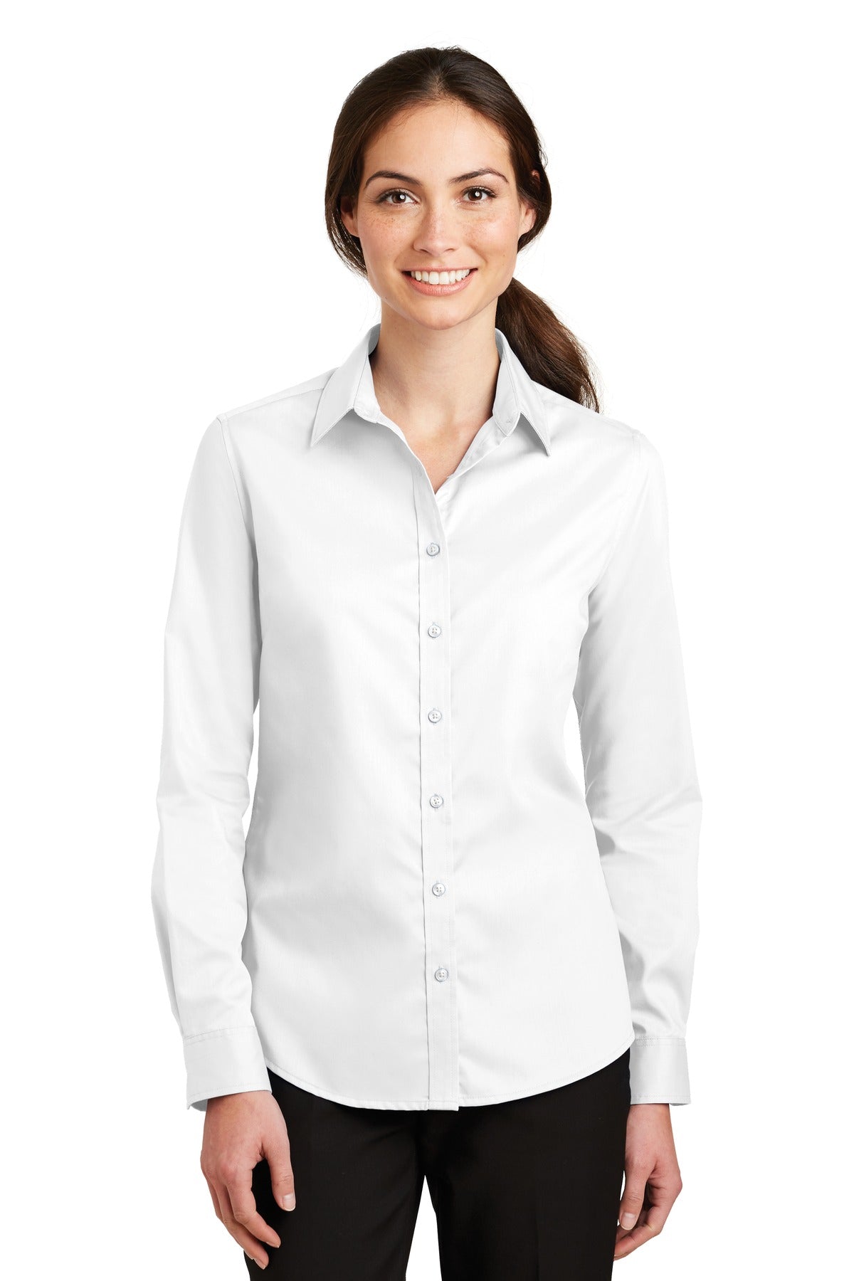 Port Authority? Women's SuperPro? Twill Shirt. L663