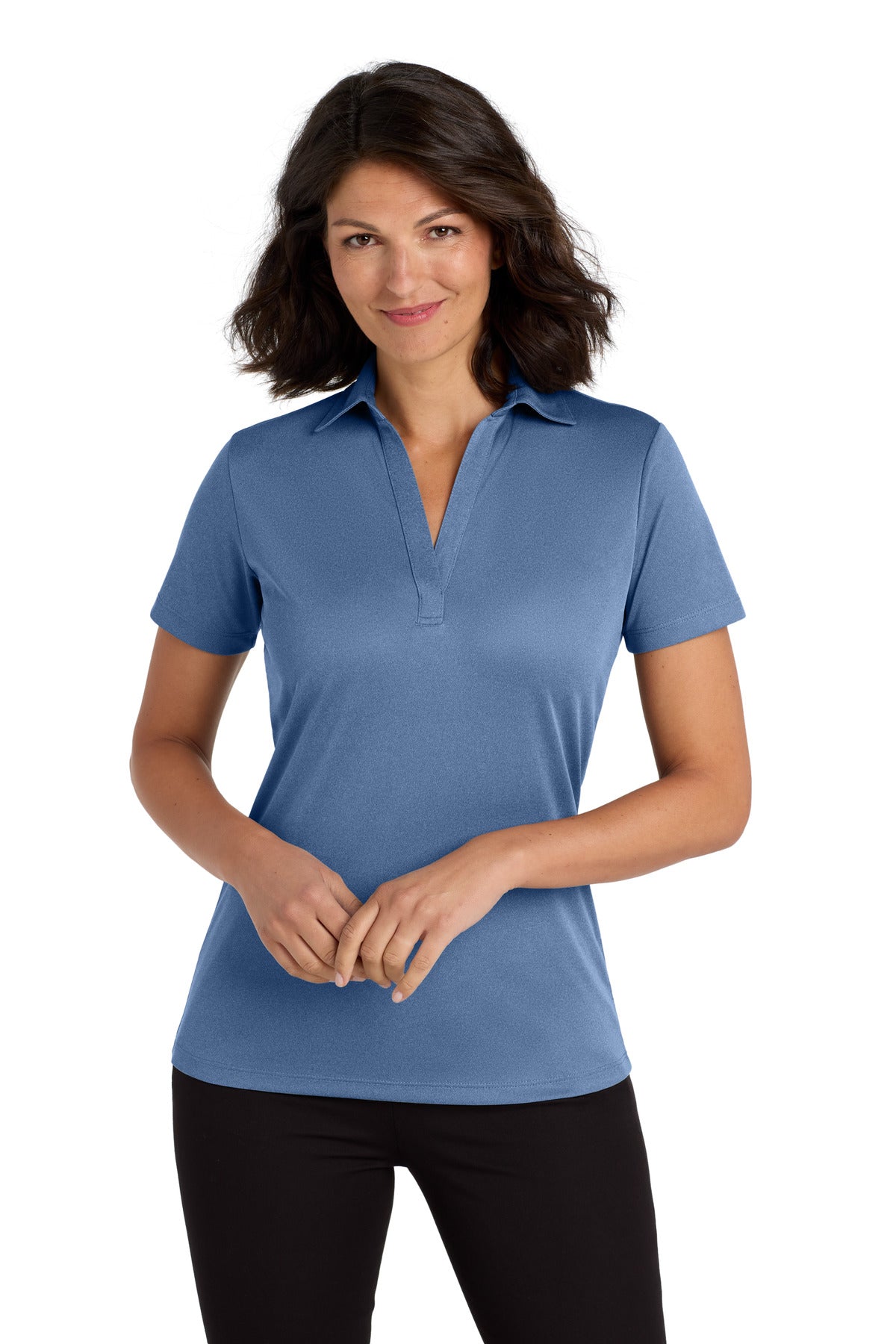 Port Authority ? Women's Heathered Silk Touch ? Performance Polo. LK542