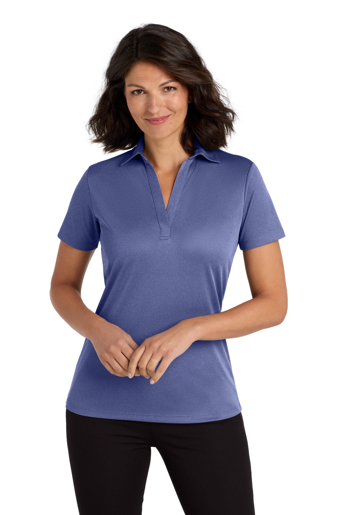 Port Authority ? Women's Heathered Silk Touch ? Performance Polo. LK542