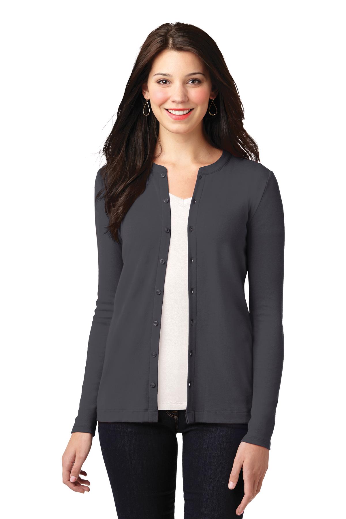 Port Authority? Women's Concept Stretch Button-Front Cardigan. LM1008