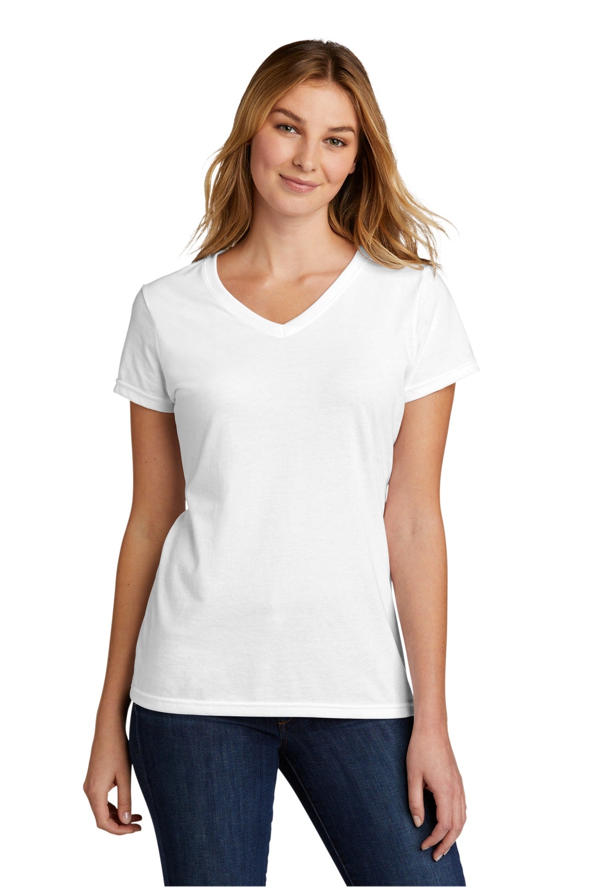 Port & Company ? Women's Tri-Blend V-Neck Tee. LPC330V