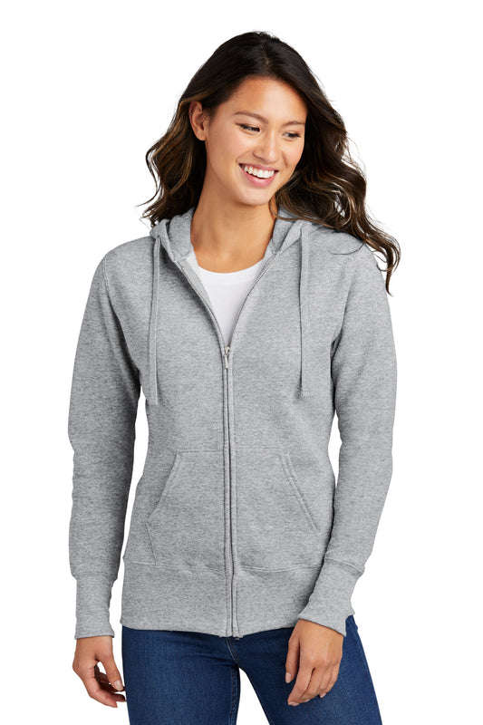 Port & Company? Women's Core Fleece Full-Zip Hooded Sweatshirt. LPC78ZH