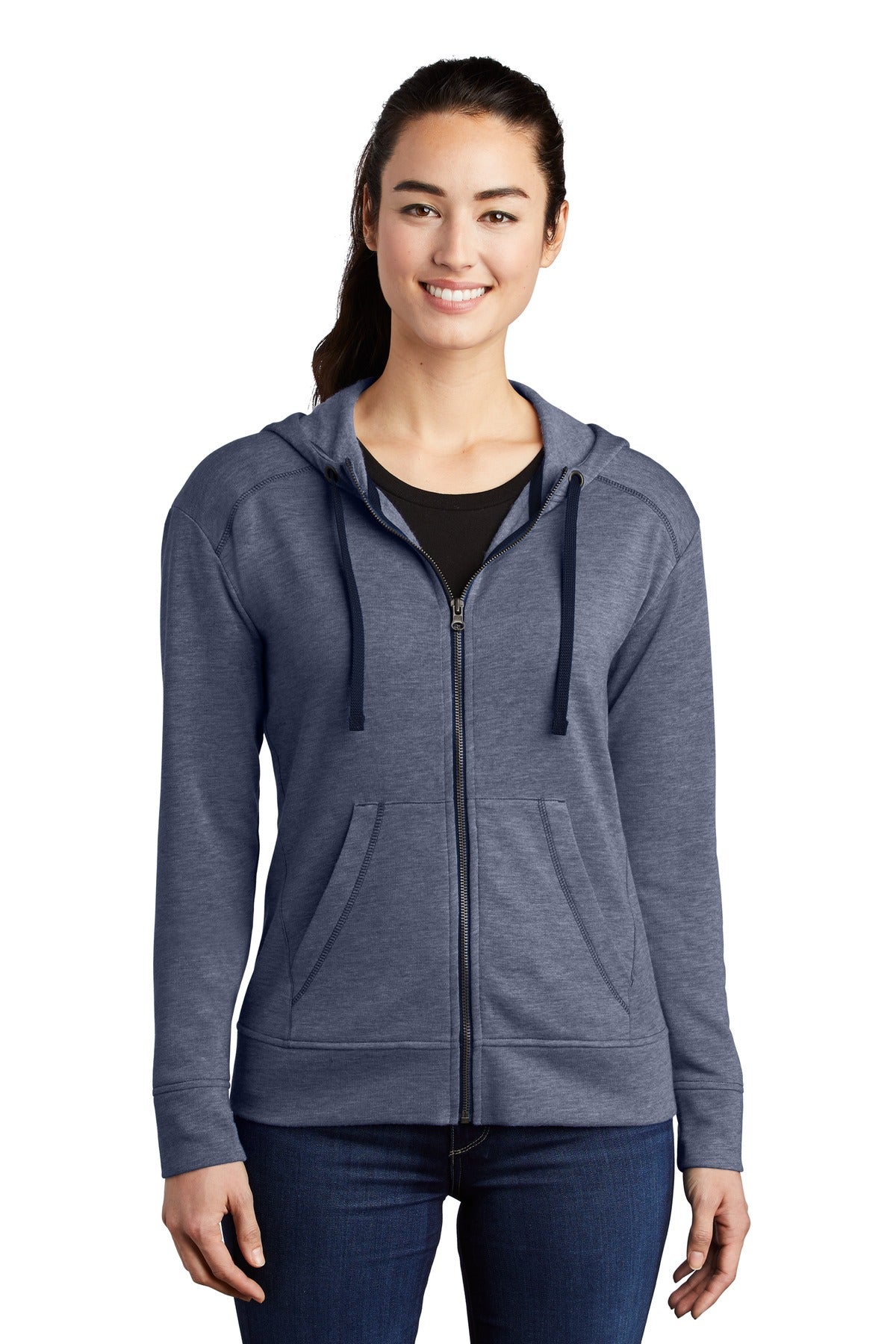 Sport-Tek ? Women's PosiCharge ? Tri-Blend Wicking Fleece Full-Zip Hooded Jacket LST293