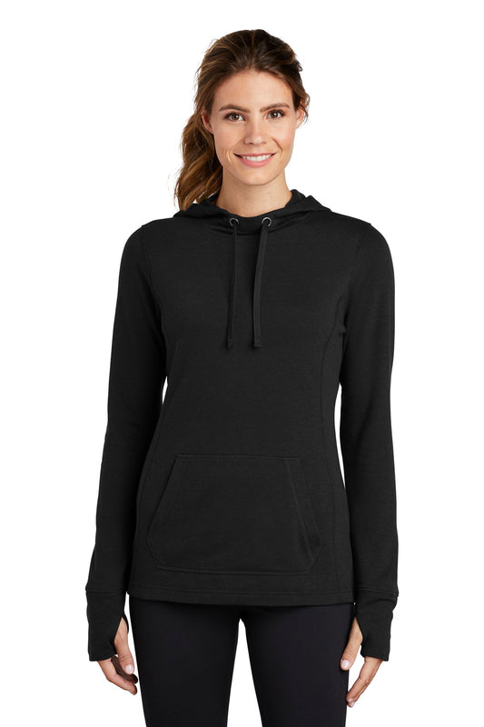 Sport-Tek ? Women's PosiCharge ? Tri-Blend Wicking Fleece Hooded Pullover. LST296