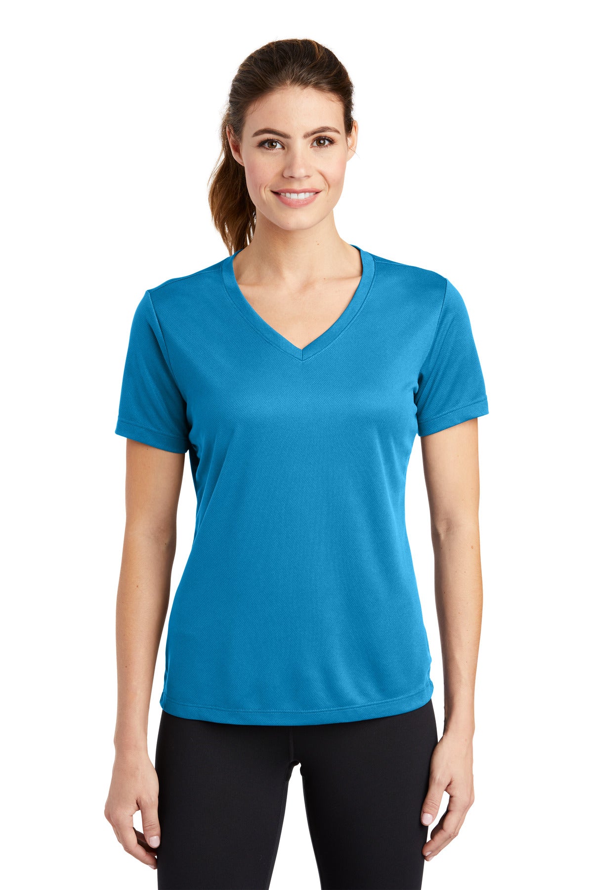 Sport-Tek? Women's PosiCharge? RacerMesh? V-Neck Tee. LST340