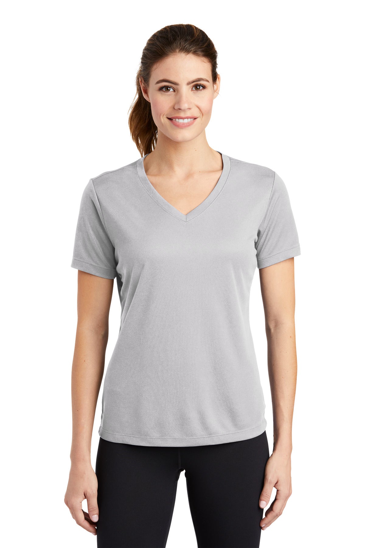 Sport-Tek? Women's PosiCharge? RacerMesh? V-Neck Tee. LST340